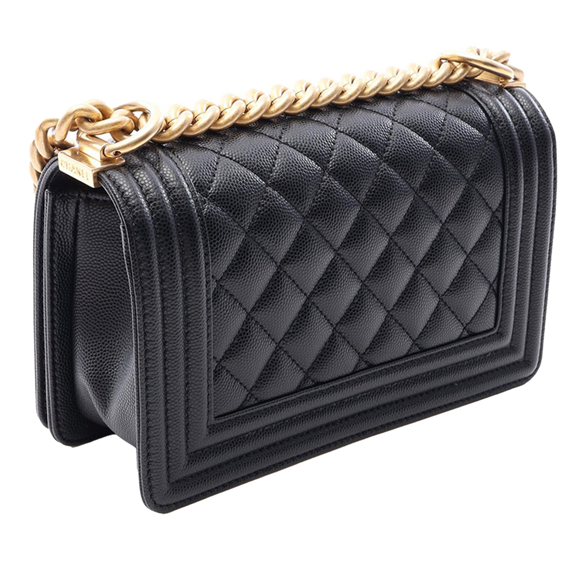 Chanel Small Quilted Caviar Boy Flap