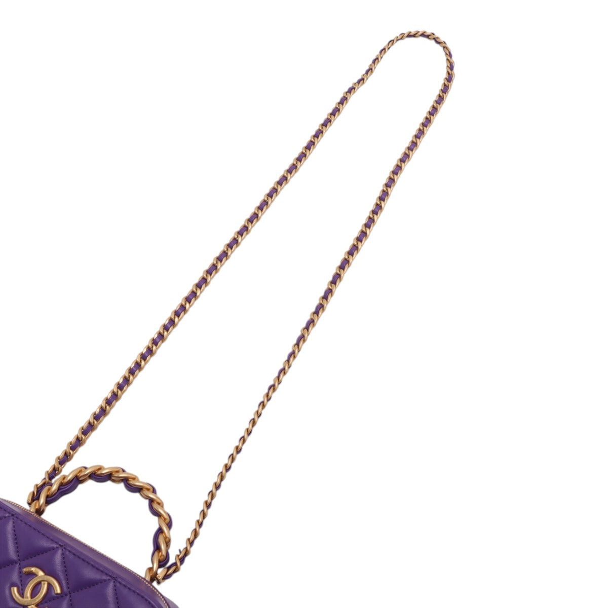 Chanel Small CC Quilted Lambskin Top Handle Vanity Case
