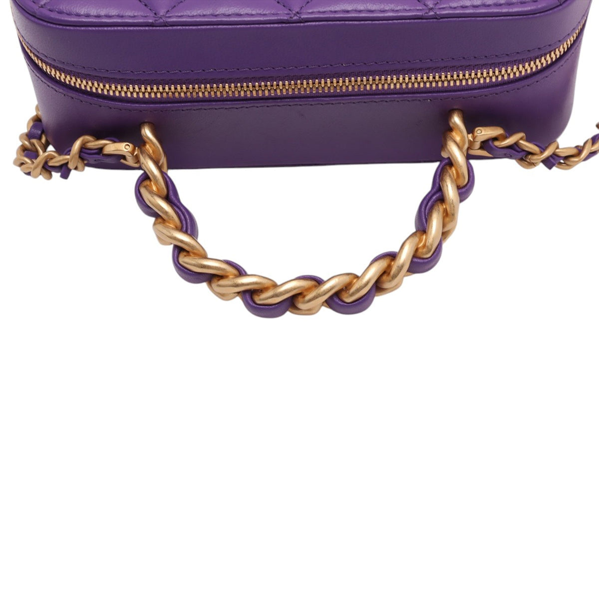 Chanel Small CC Quilted Lambskin Top Handle Vanity Case