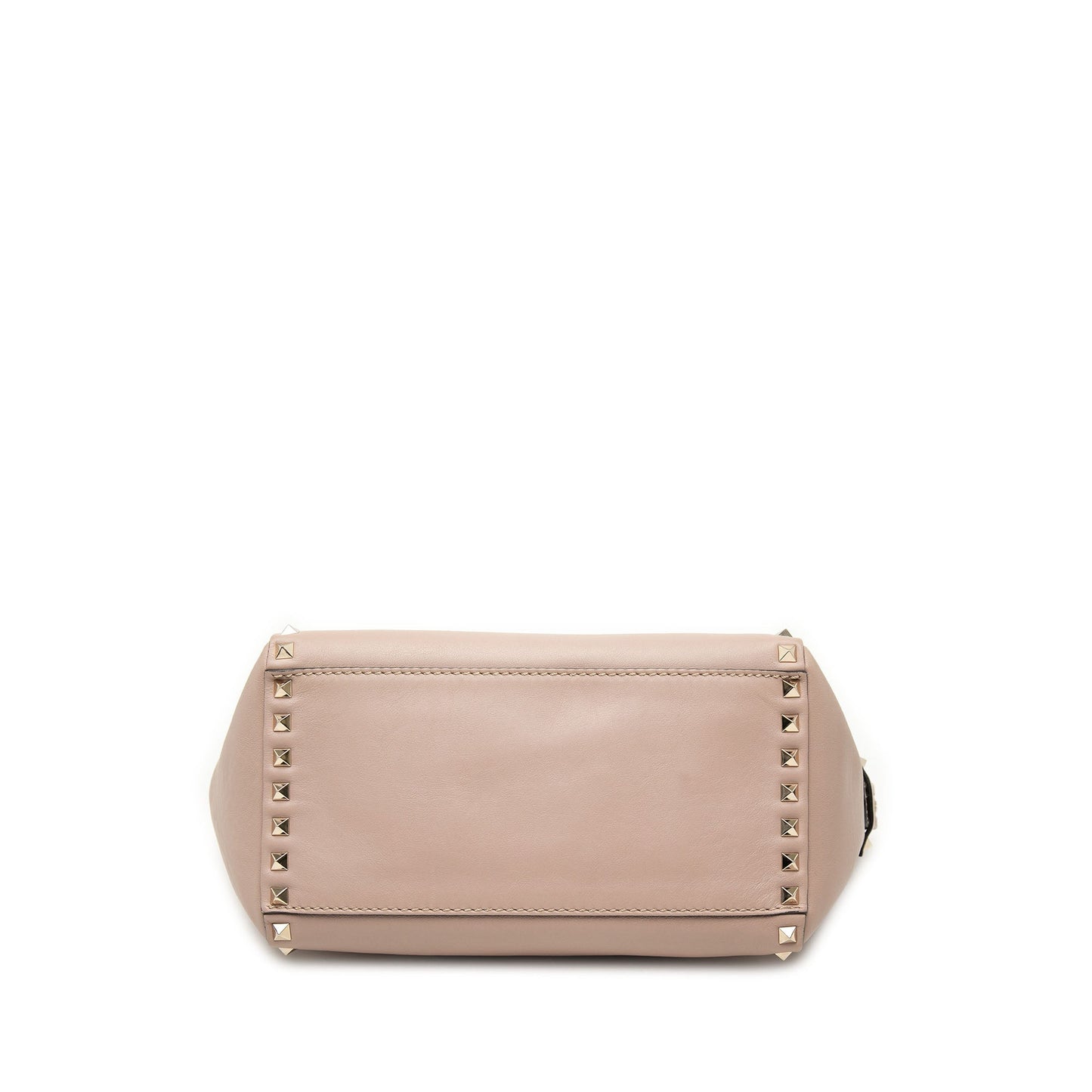 Valentino Small Leather Rockstud Double Handle Tote