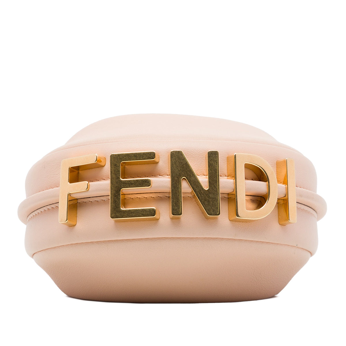 Fendi Nano Leather Fendigraphy Hobo — Brown