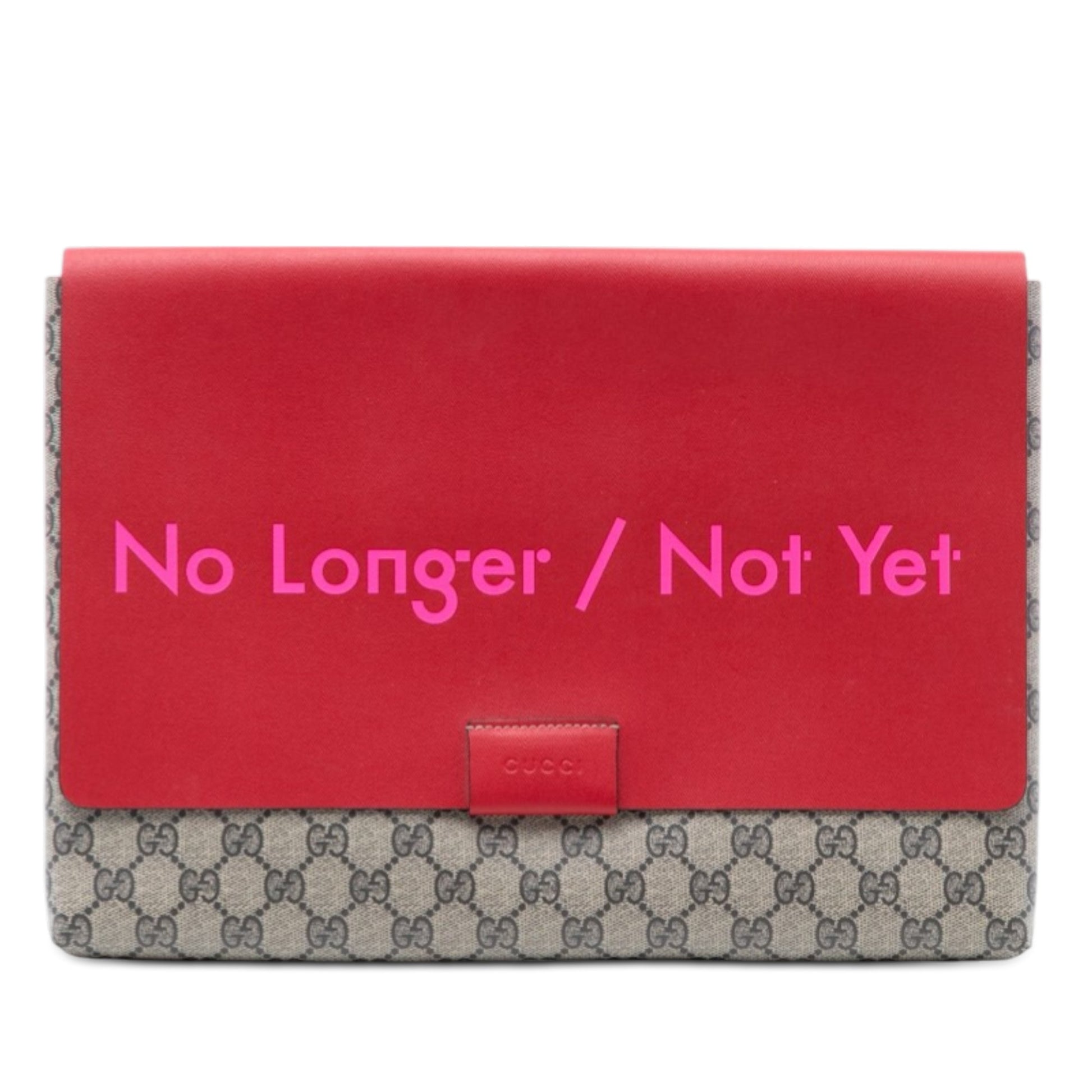 Gucci GG Supreme No Longer Not Yet Clutch