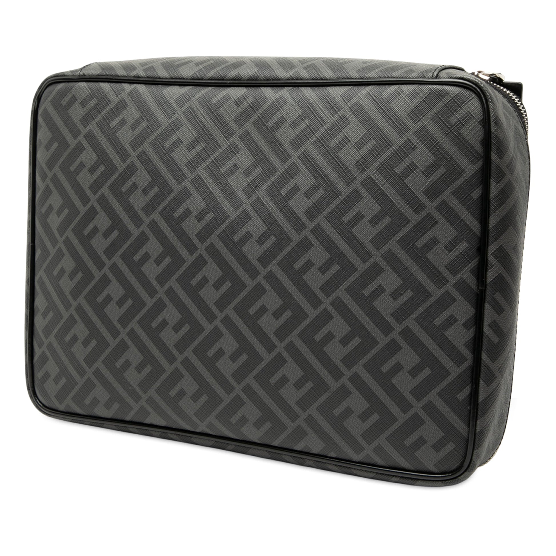 Fendi Zucca Coated Canvas Surfing Astronaut Clutch