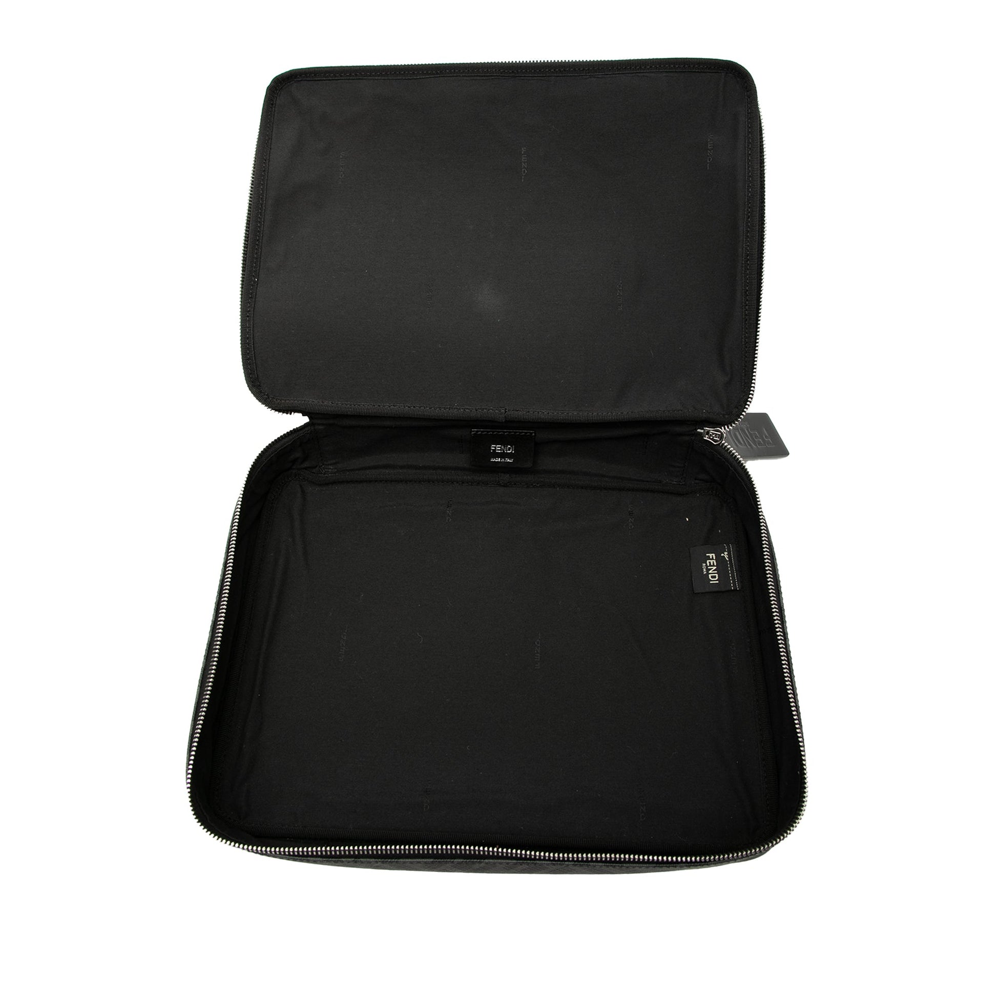 Fendi Zucca Coated Canvas Surfing Astronaut Clutch