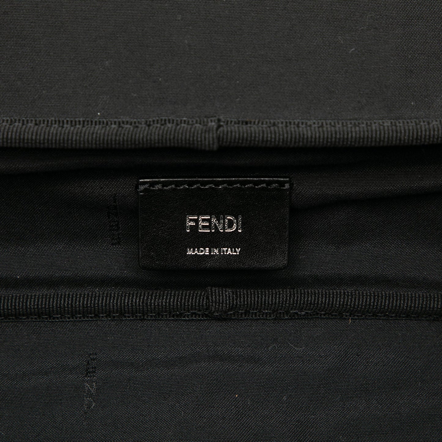 Fendi Zucca Coated Canvas Surfing Astronaut Clutch