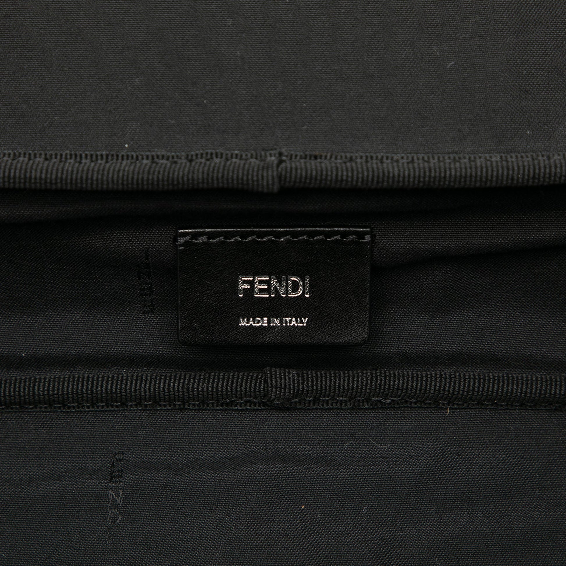 Fendi Zucca Coated Canvas Surfing Astronaut Clutch