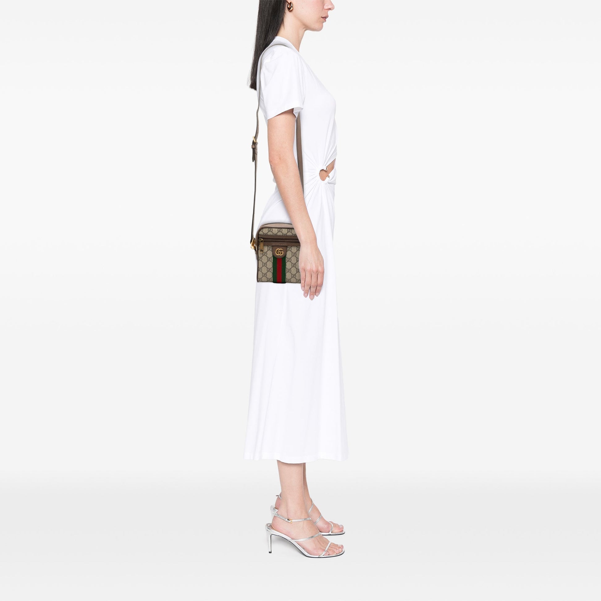 Gucci Mini GG Supreme Web Ophidia Crossbody