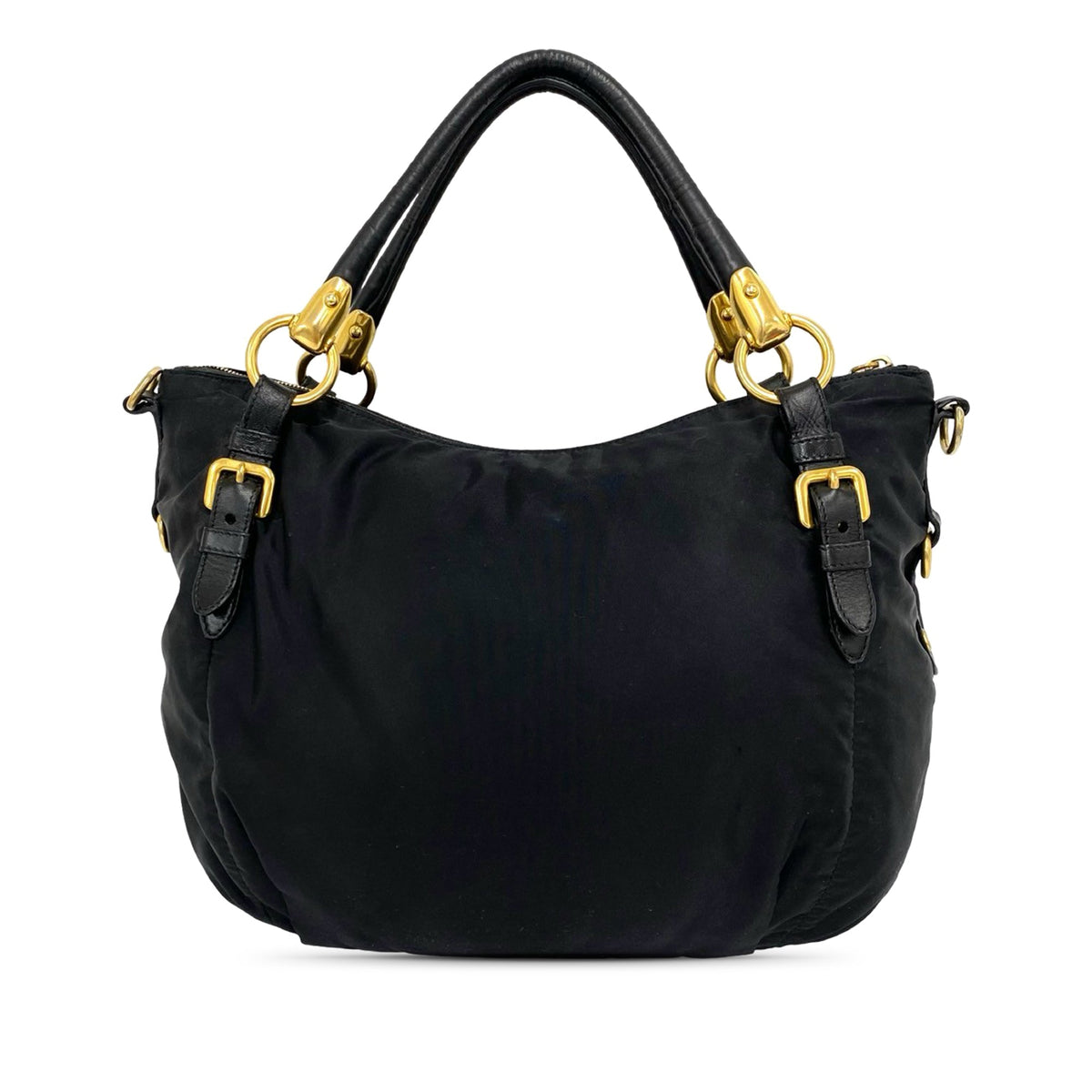 Prada Tessuto Canapa Logo Satchel