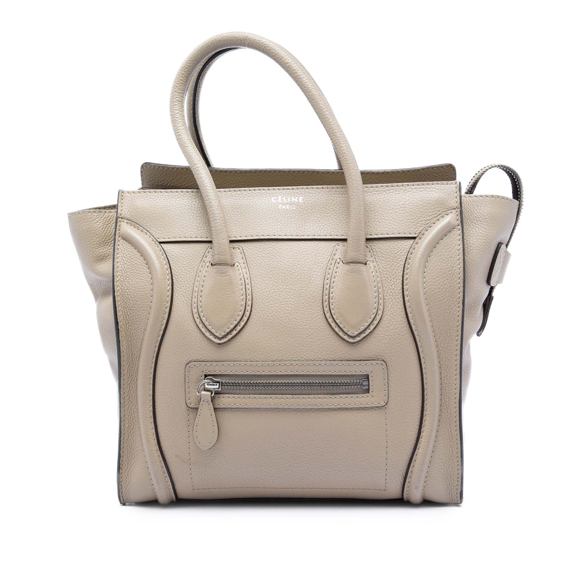 Celine Micro Leather Luggage Tote