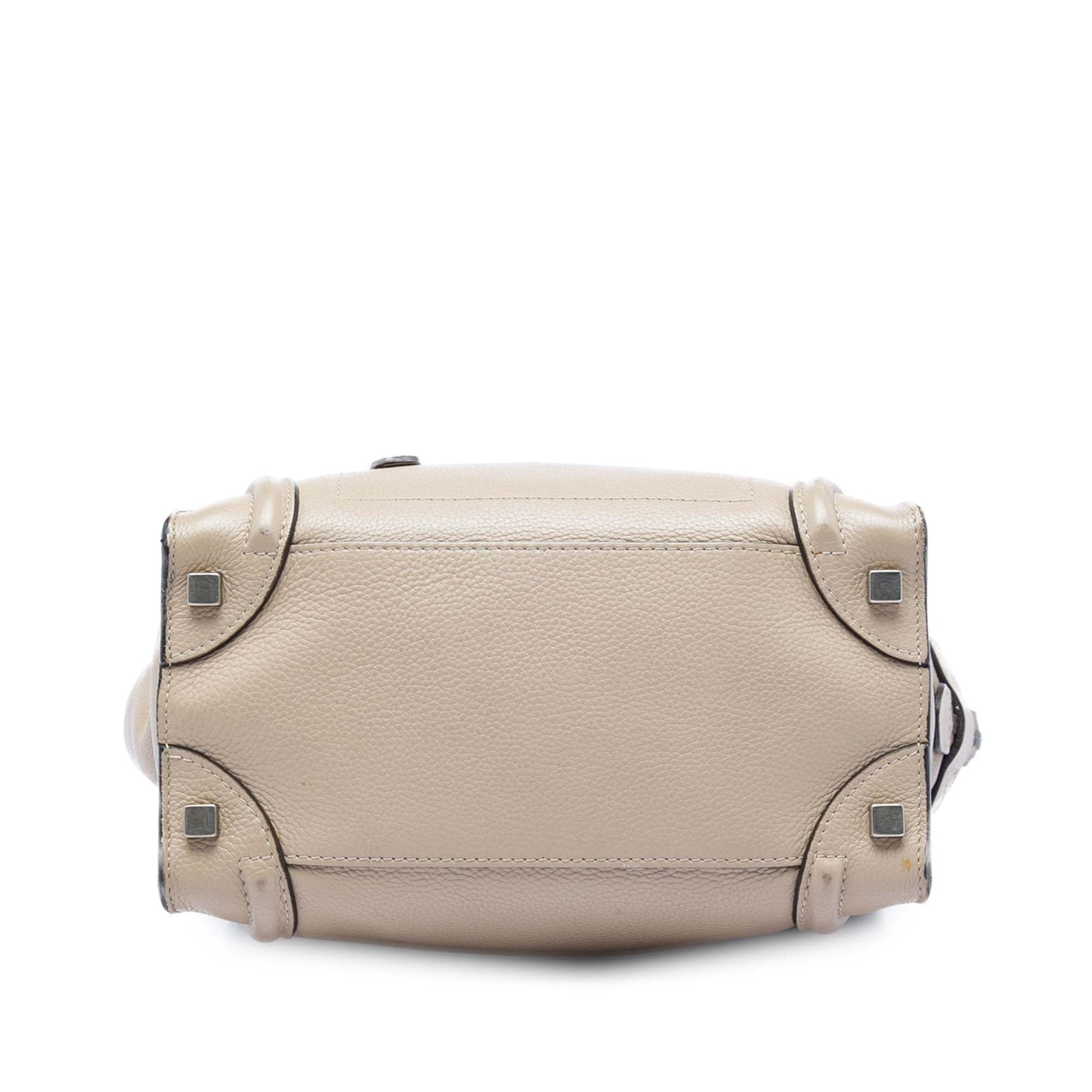 Celine Micro Leather Luggage Tote