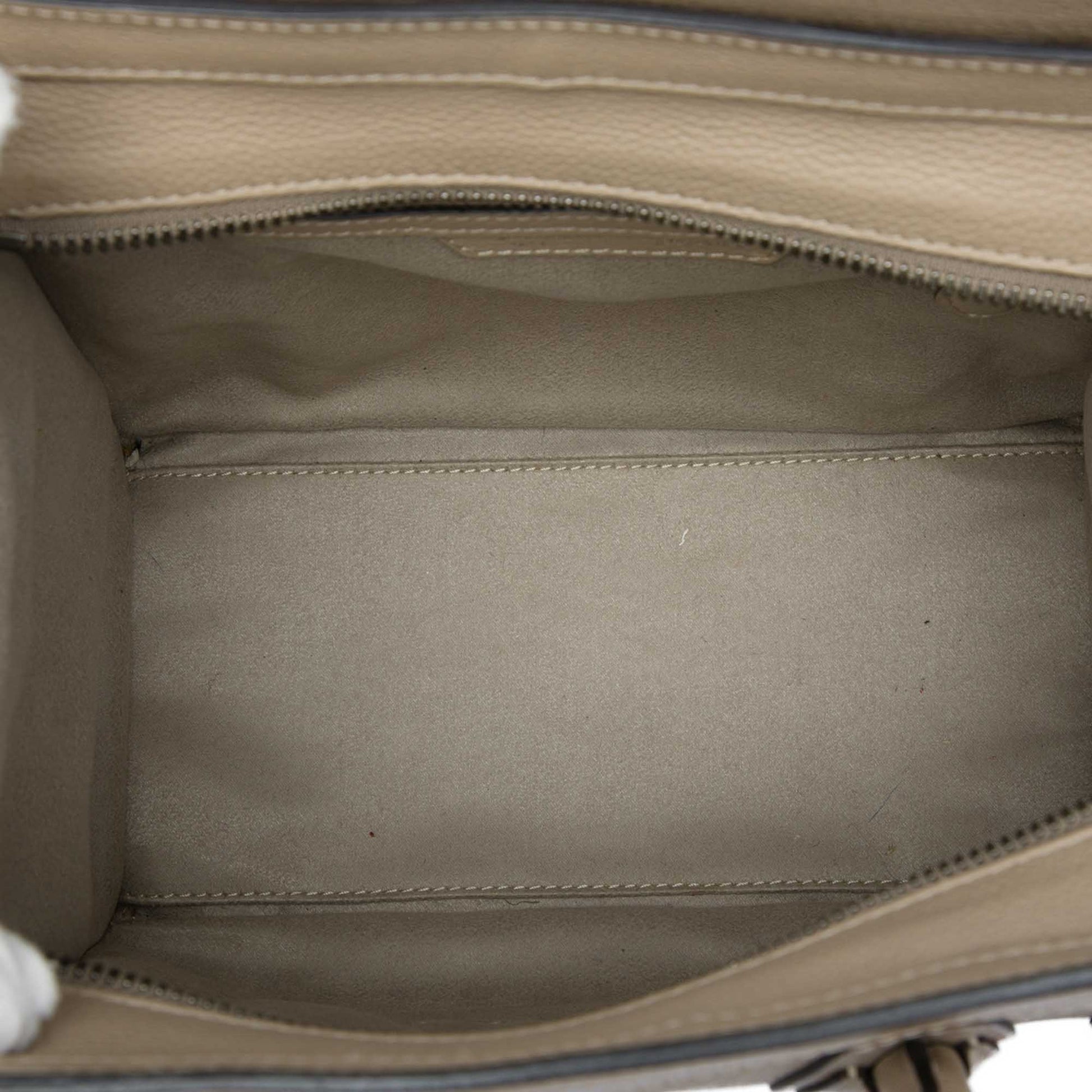 Celine Micro Leather Luggage Tote