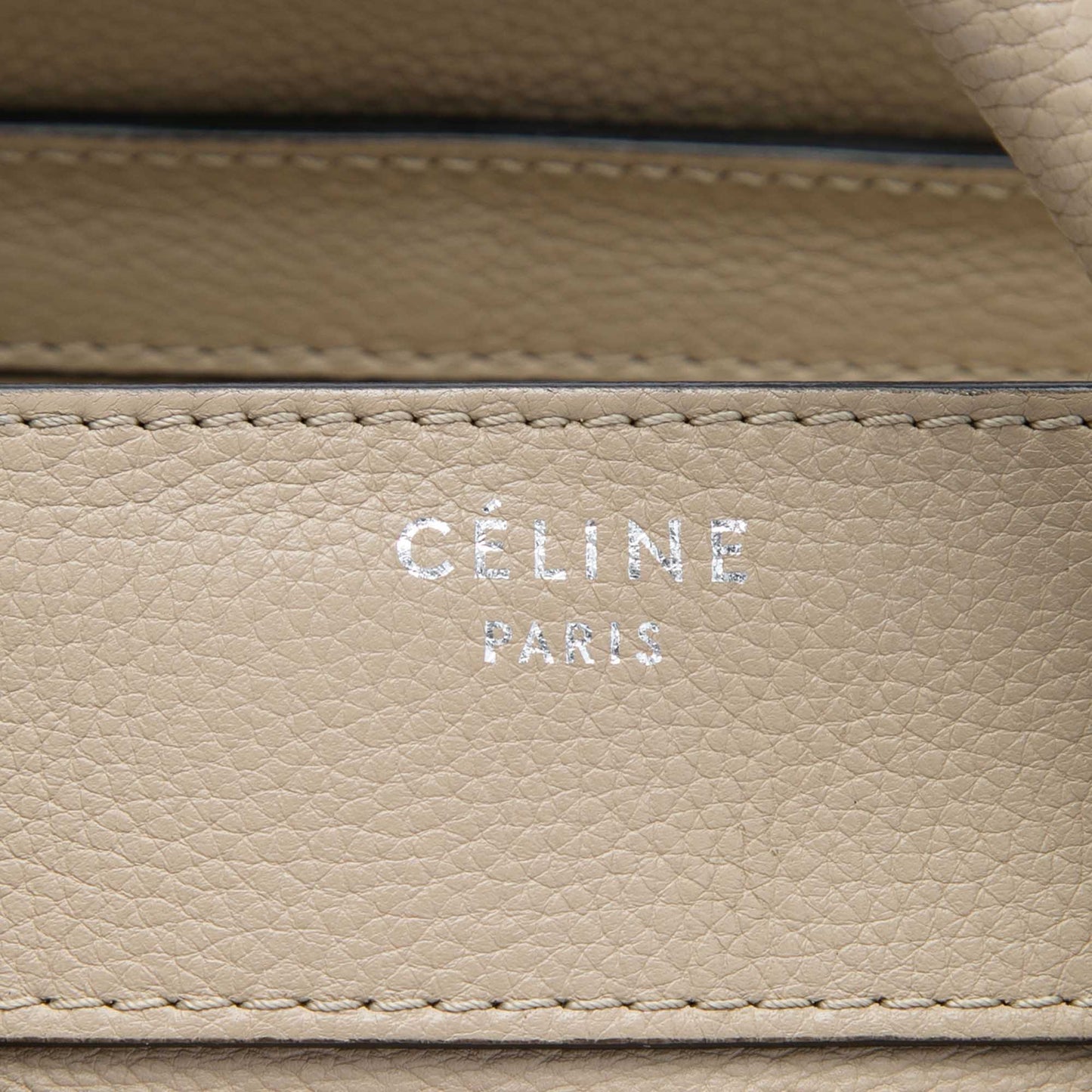 Celine Micro Leather Luggage Tote