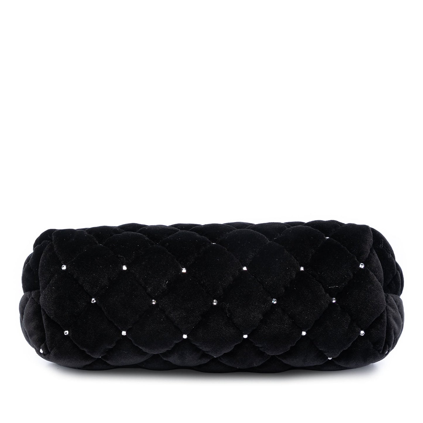 Chanel Quilted Velvet Diamante Wristlet Clutch