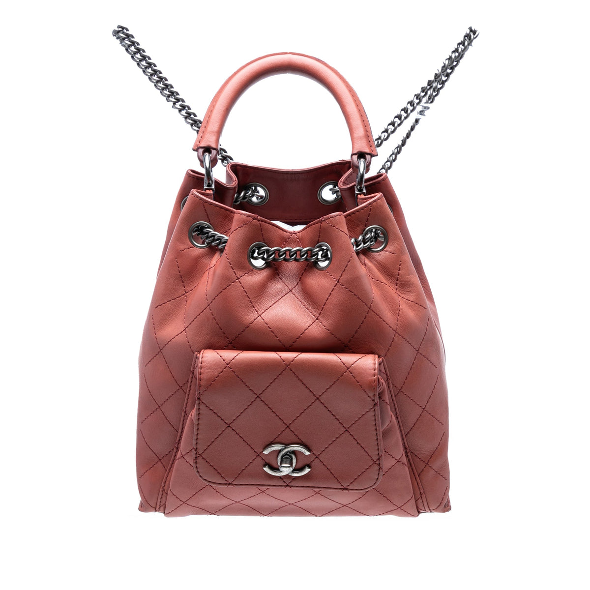 Chanel Medium Stitched Calfskin Urban Luxury Drawstring Backpack
