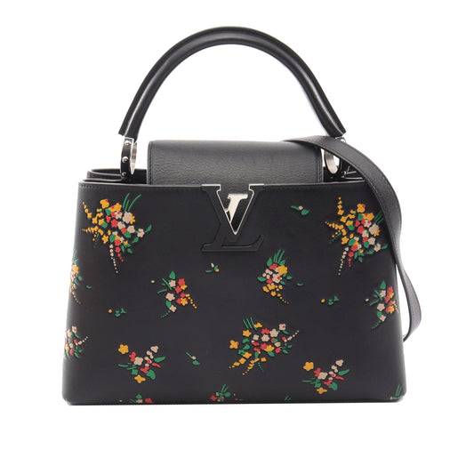 Louis Vuitton Calfskin Blossom Capucine PM — Black