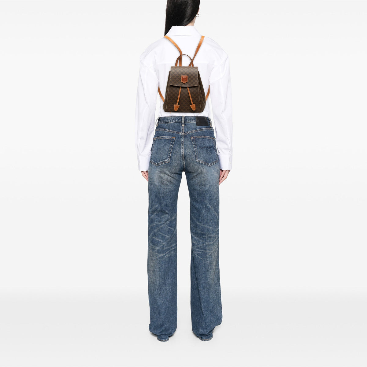 Celine Mini Macadam Coated Canvas Backpack
