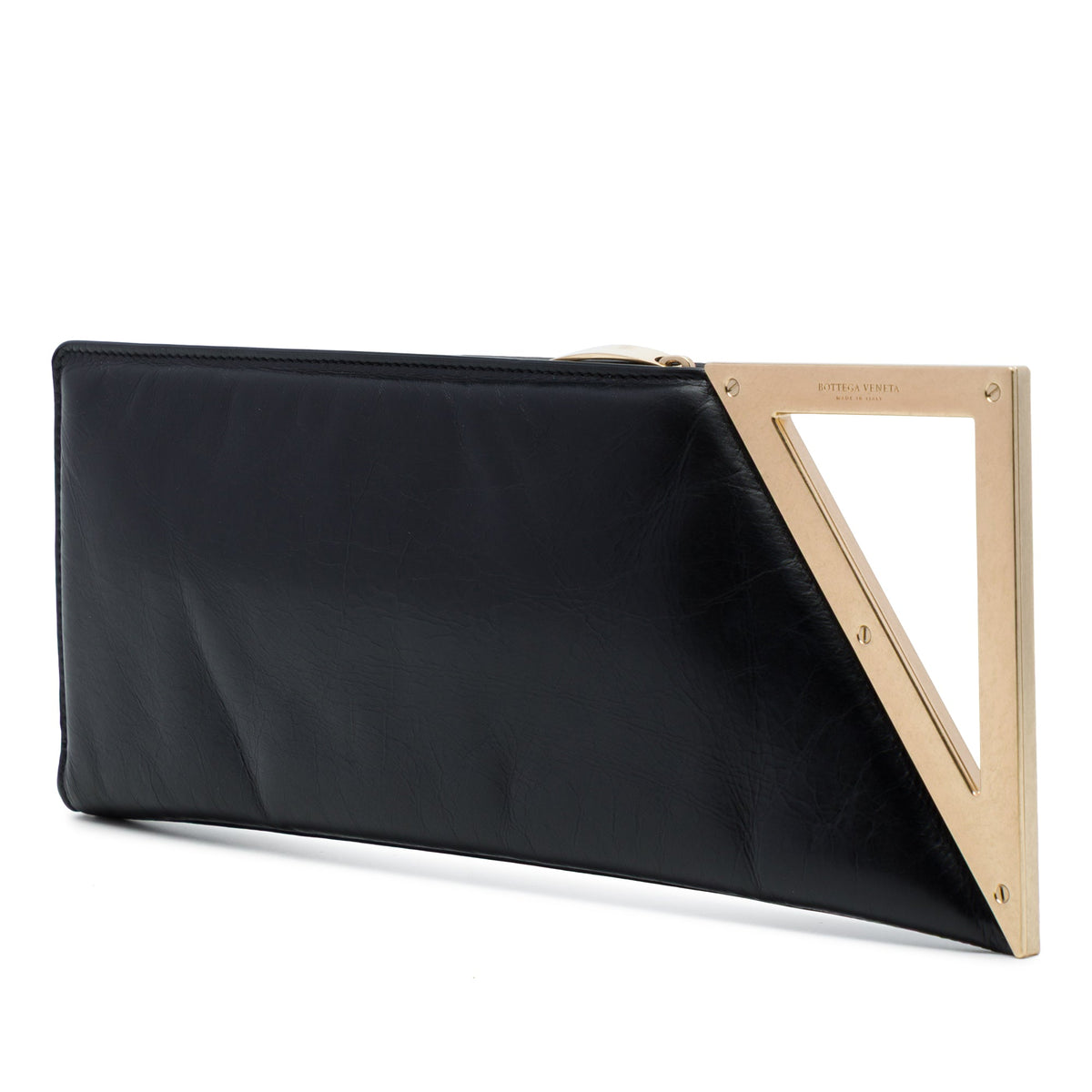 Bottega Veneta Leather BV Rim Clutch
