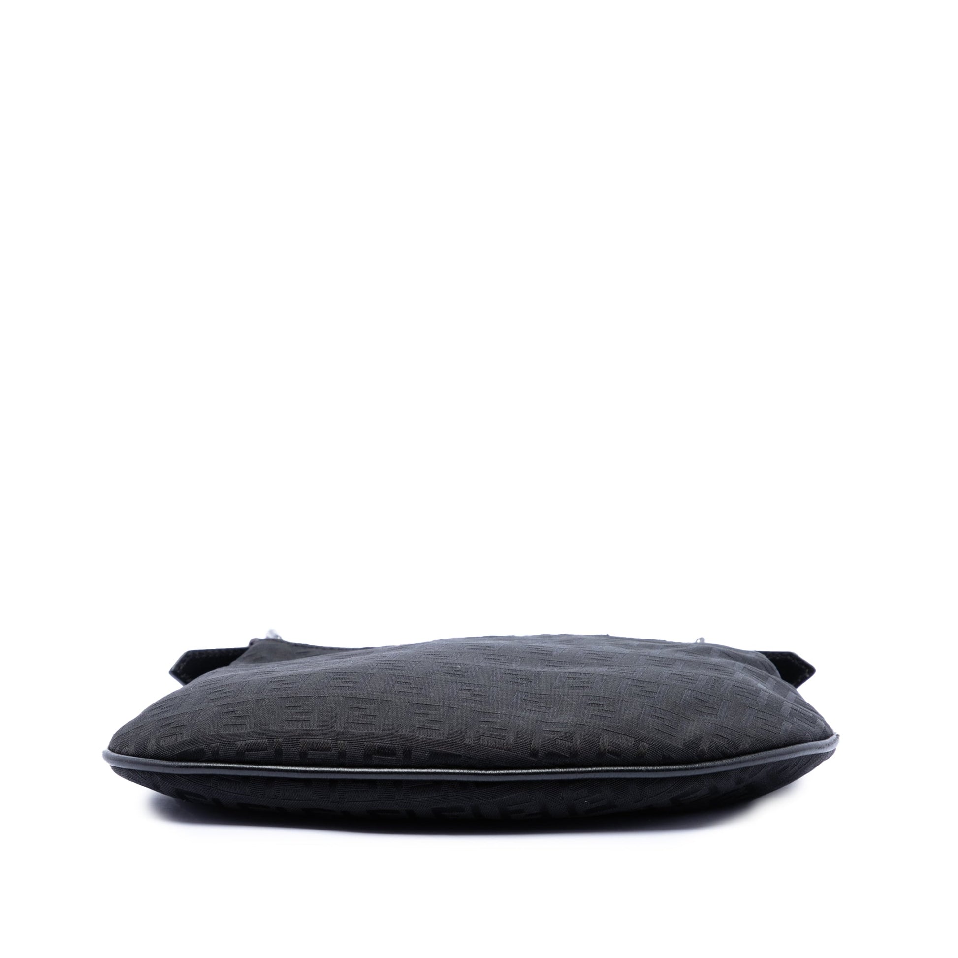 Fendi Zucchino Canvas Oyster Shoulder Bag
