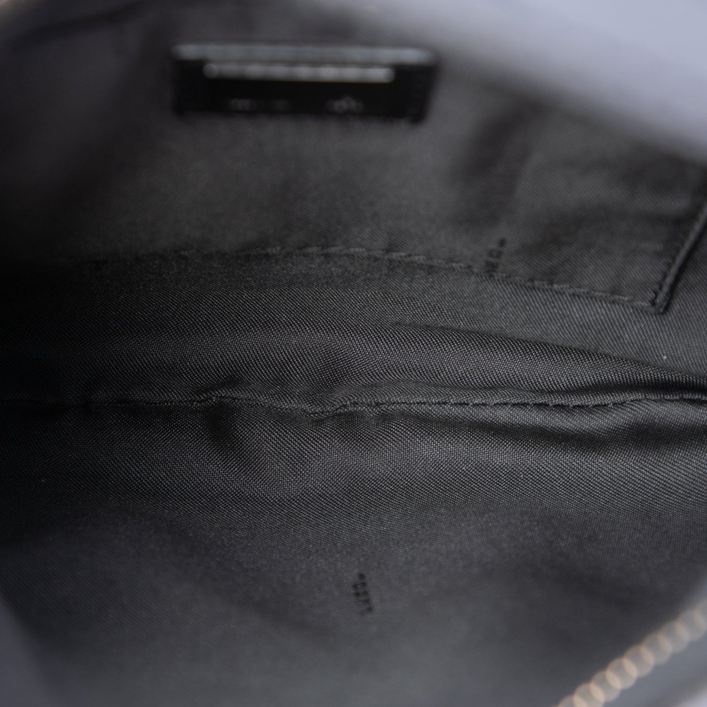 Fendi Zucchino Canvas Oyster Shoulder Bag