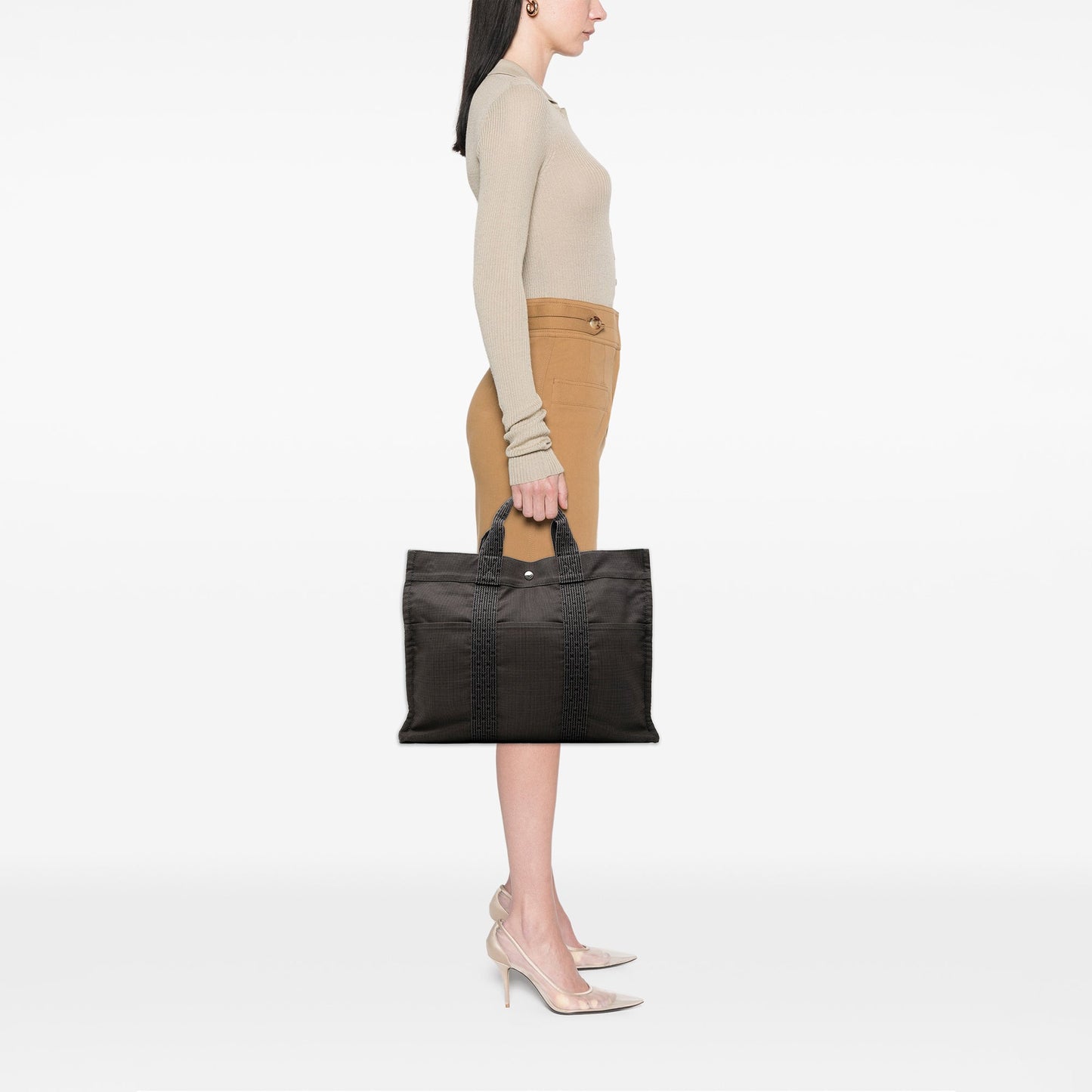 Hermès Canvas Herline MM
