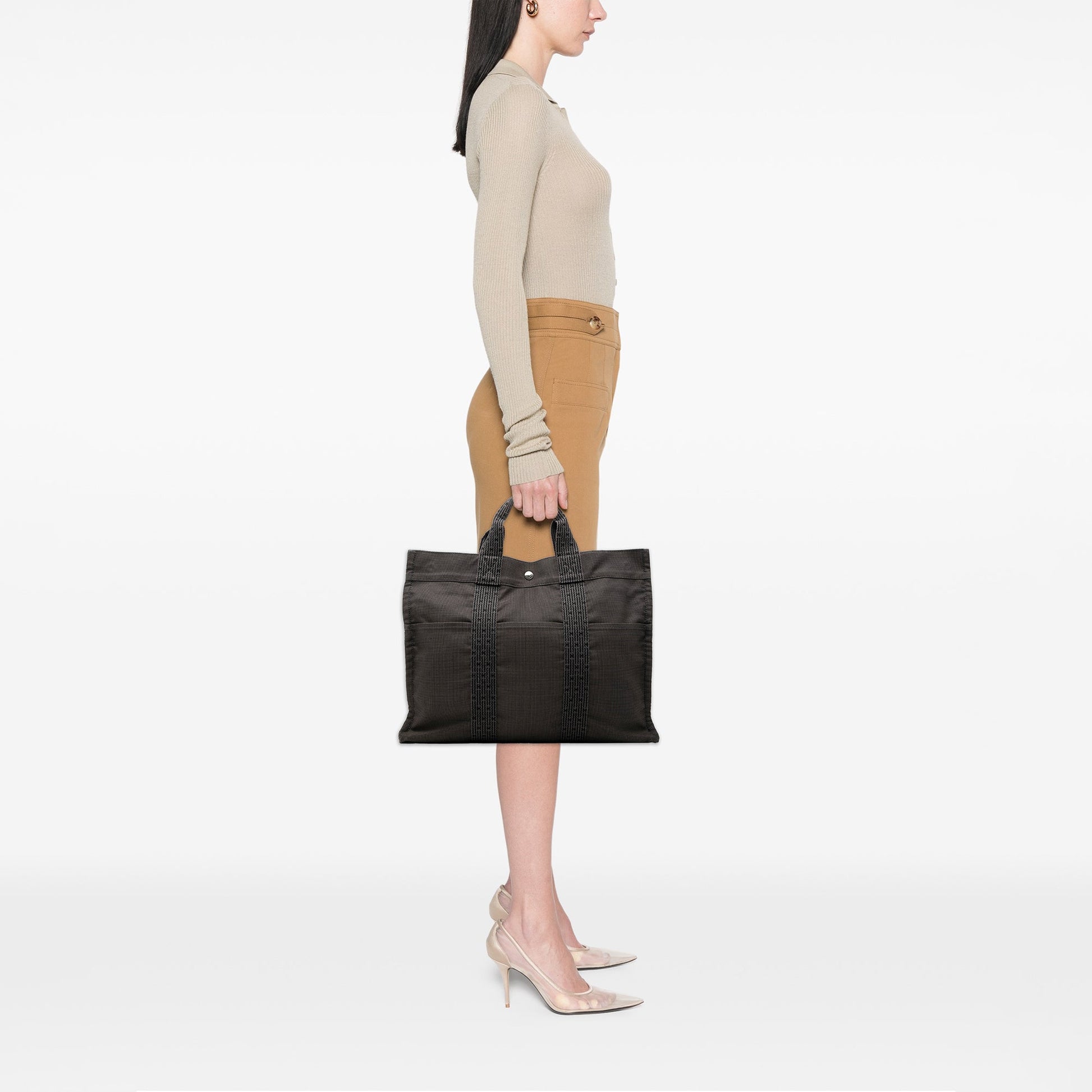 Hermès Canvas Herline MM