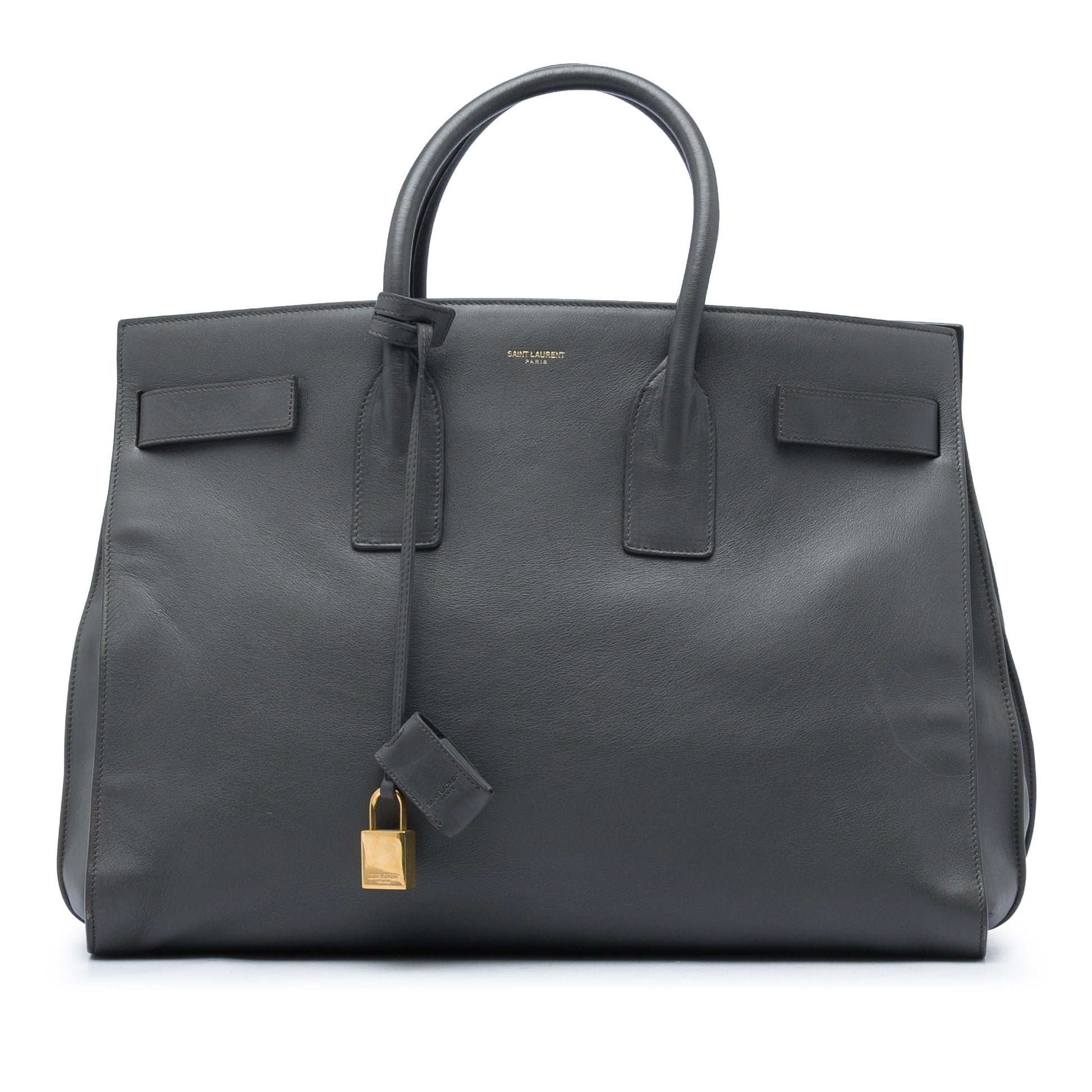 Saint Laurent Large Smooth Calfskin Sac De Jour Tote