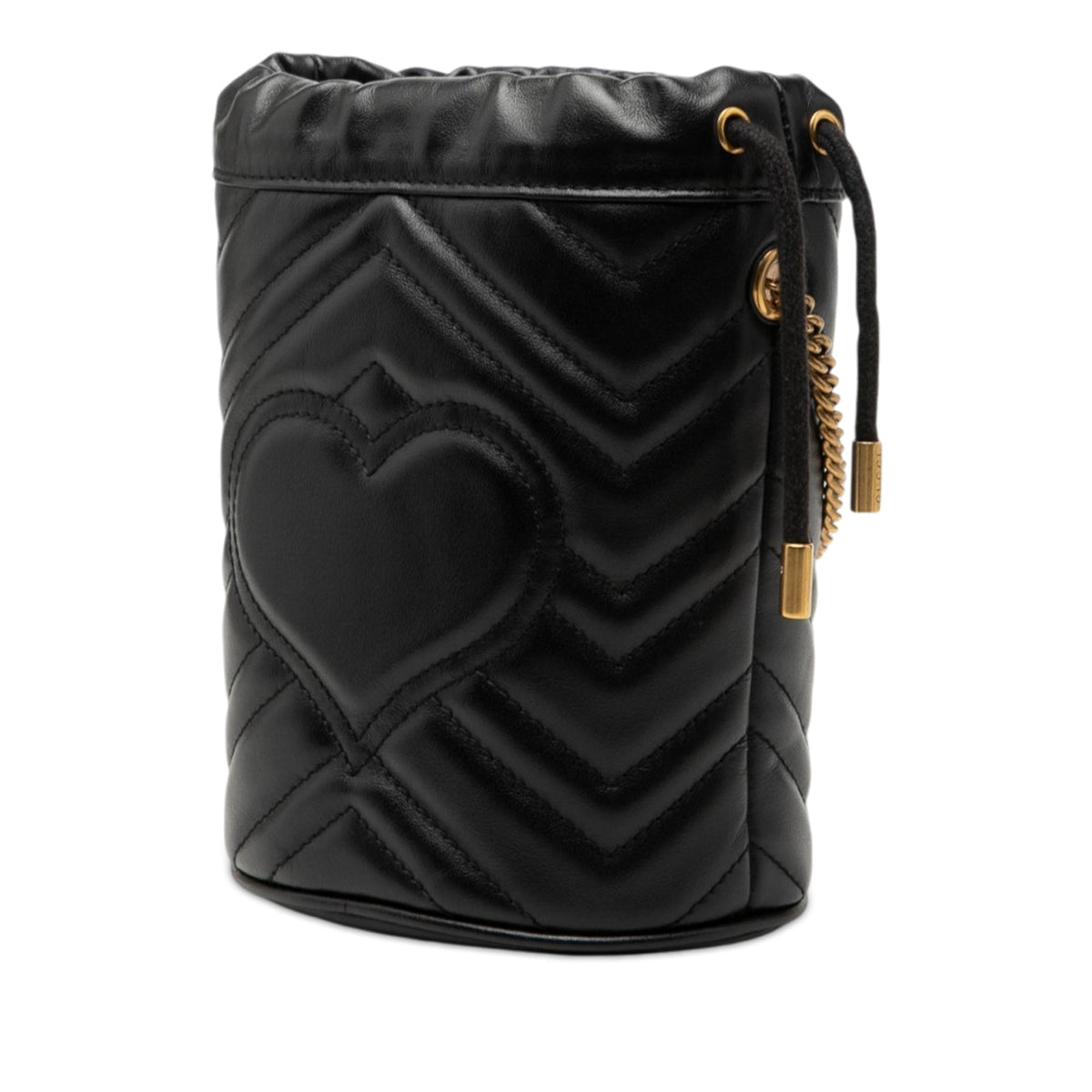 Gucci Small GG Marmont Leather Matelasse Bucket Bag