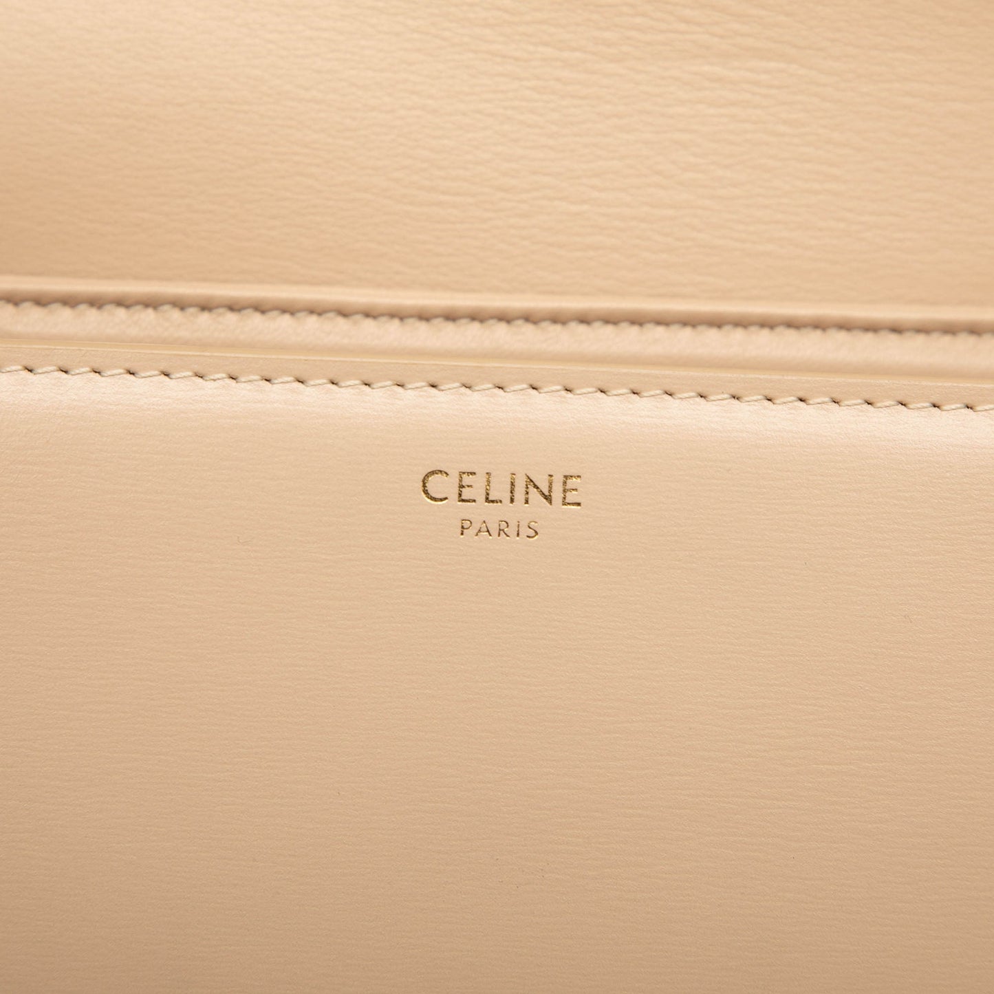 Celine Teen Shiny Calfskin Triomphe Crossbody