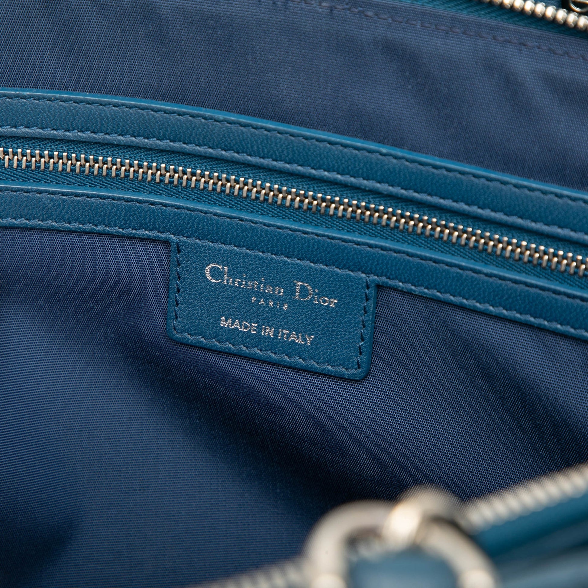Dior Large Lambskin Cannage Soft Zipped Lady Dior Shopping Tote
