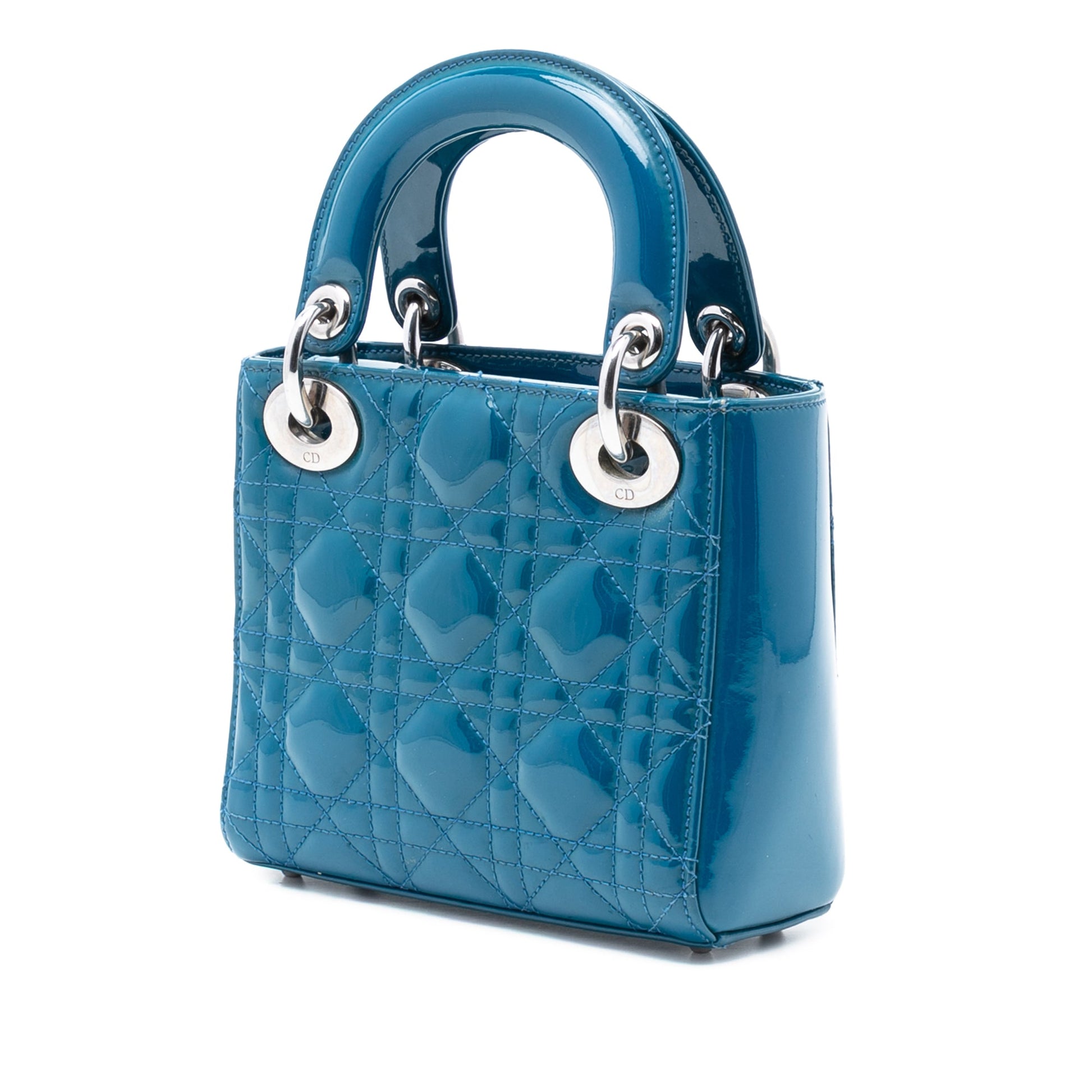 Dior Mini Patent Cannage Lady Dior