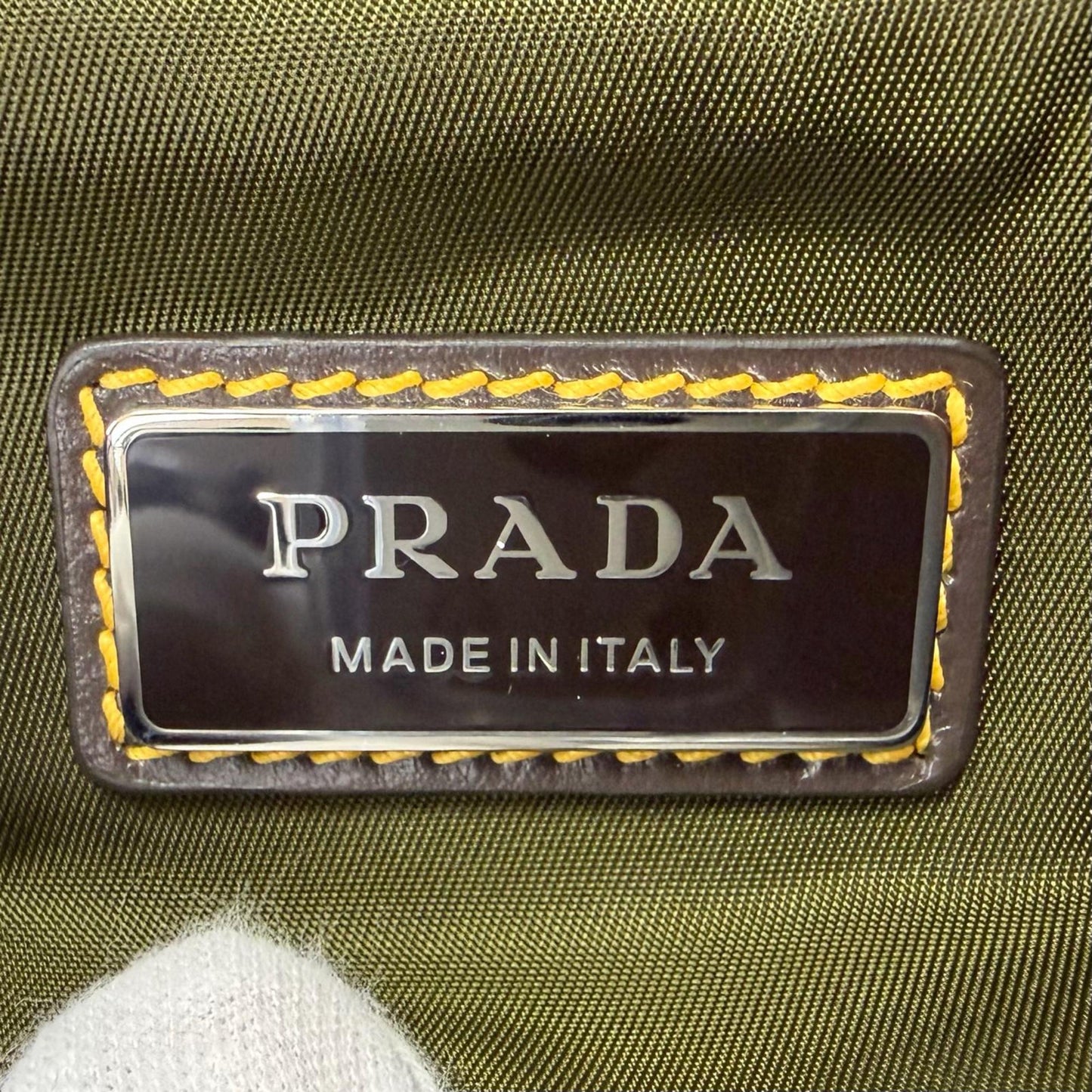Prada Suede Trimmed Re Nylon Messenger Bag