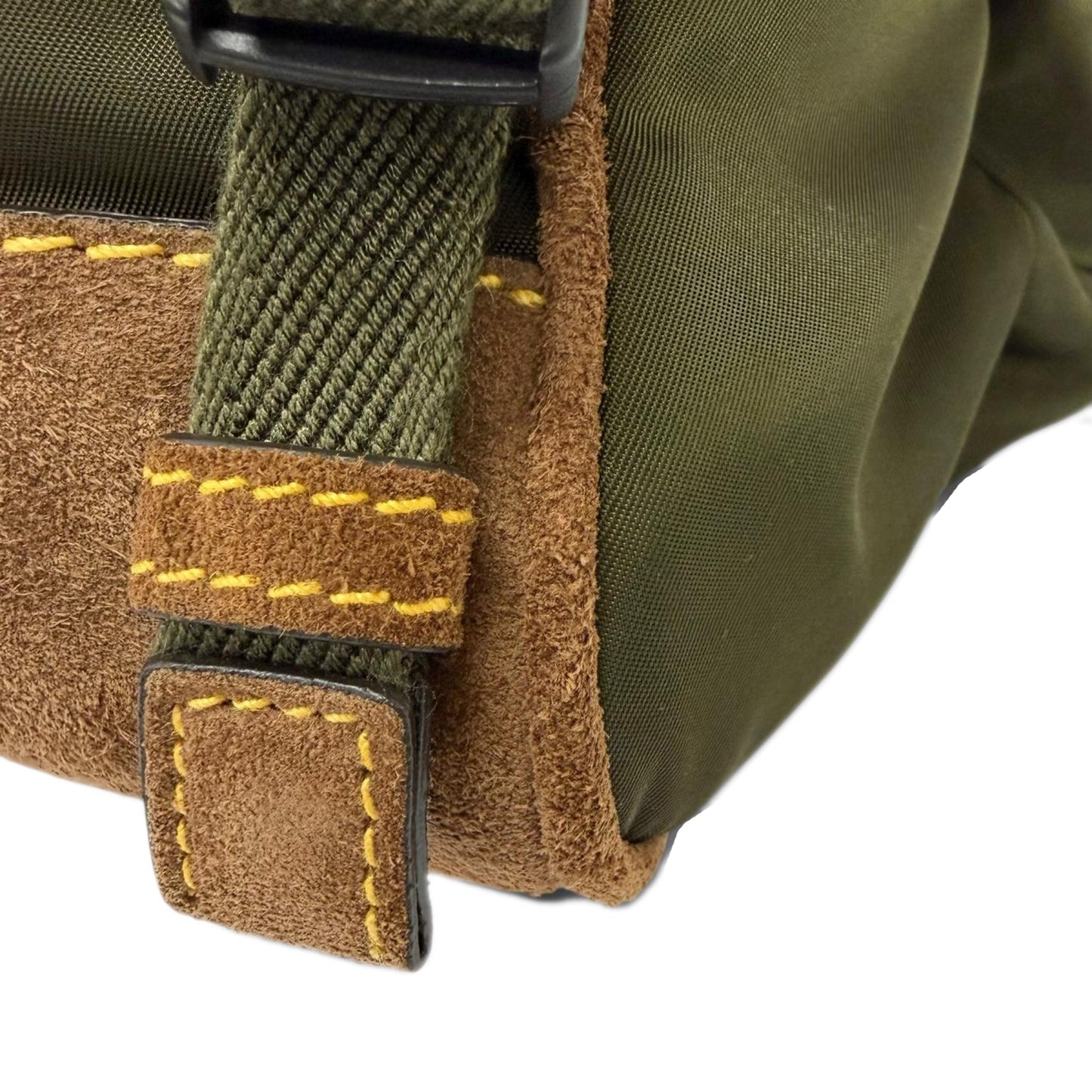 Prada Suede Trimmed Re Nylon Messenger Bag