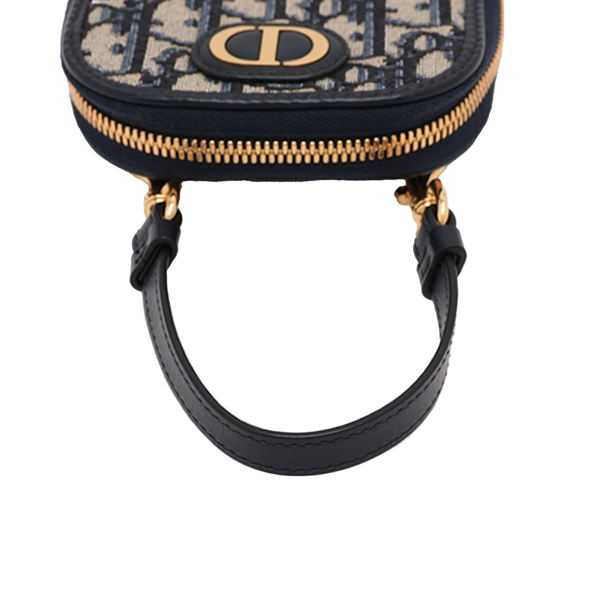 Dior Oblique Canvas 30 Montaigne Call in Dior Phone Holder — Blue