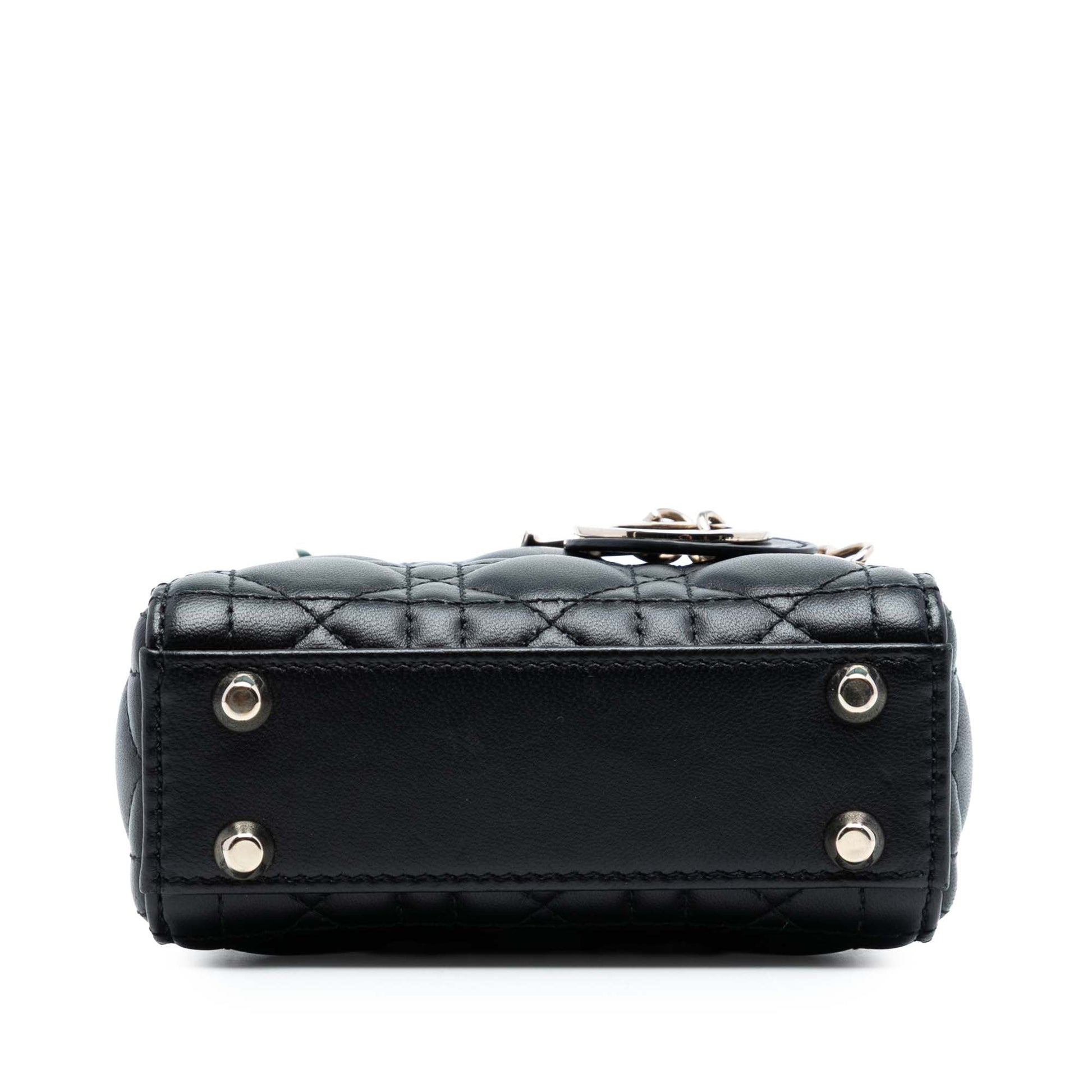Dior Micro Lambskin Cannage Lady Dior