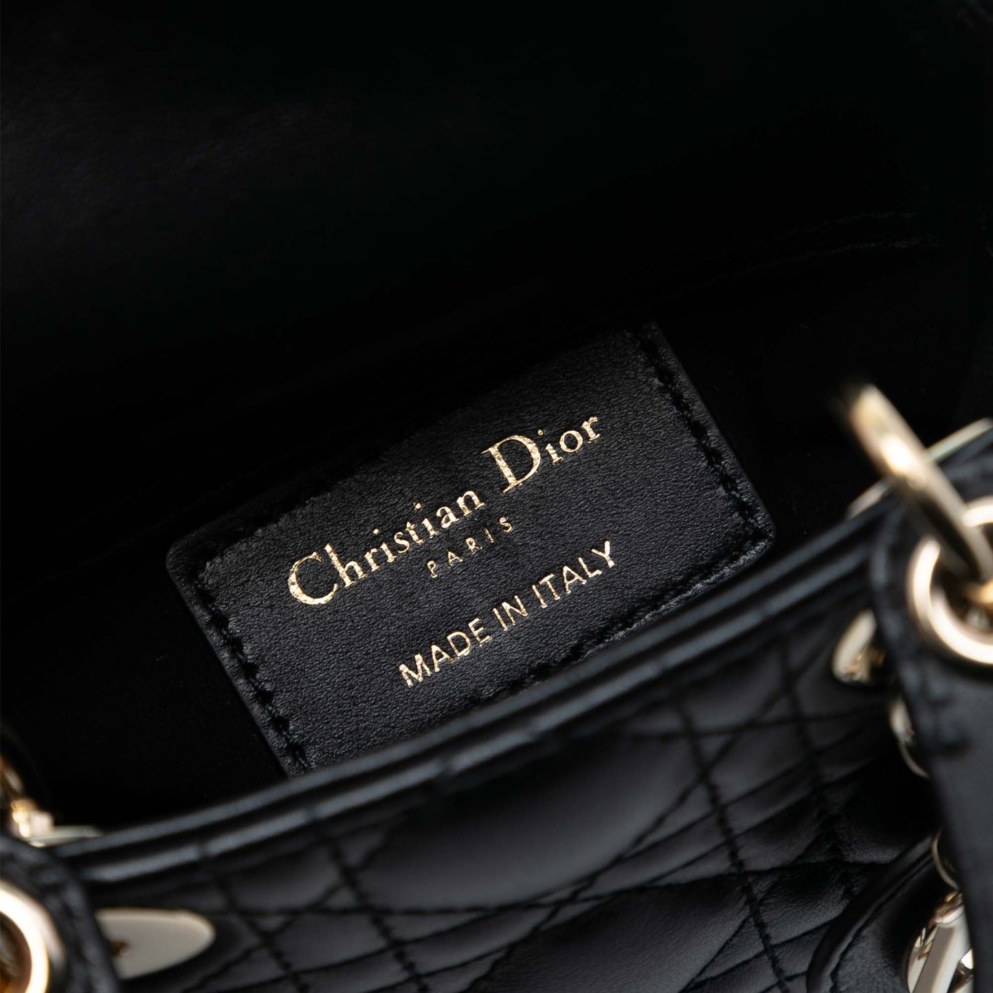 Dior Micro Lambskin Cannage Lady Dior