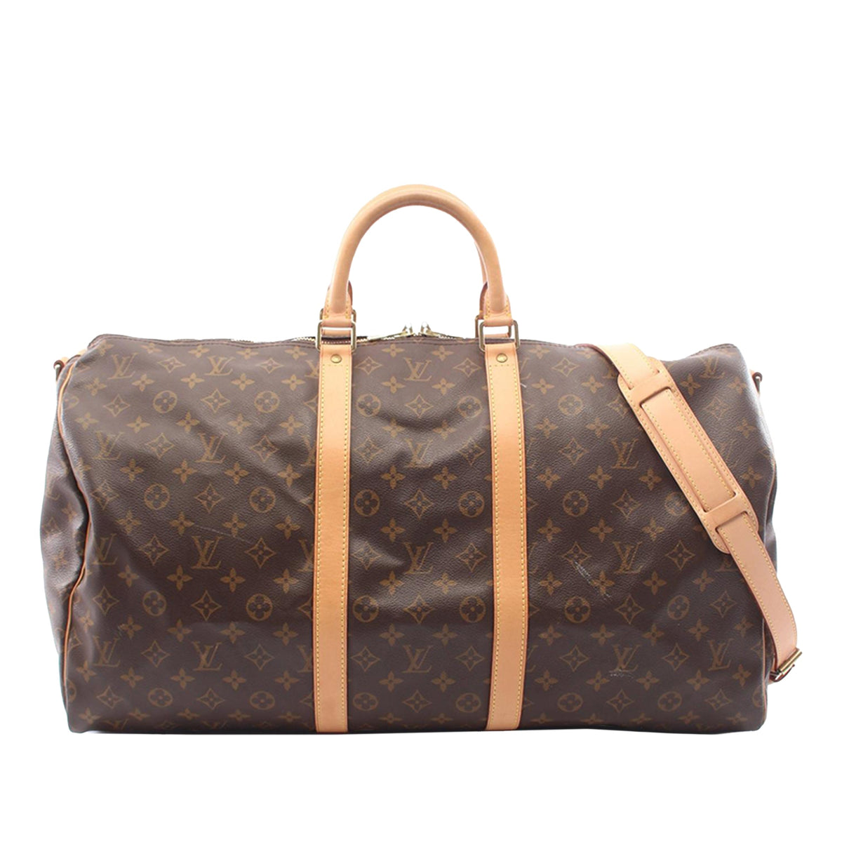 Louis Vuitton Monogram Keepall Bandouliere 55 — Brown