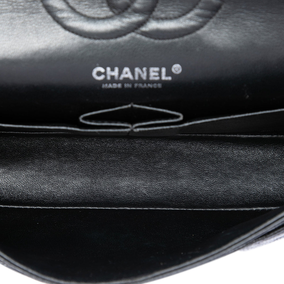 Chanel Medium Classic Caviar Double Flap — Black