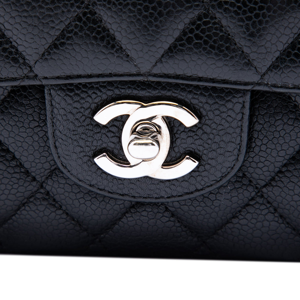 Chanel Medium Classic Caviar Double Flap — Black