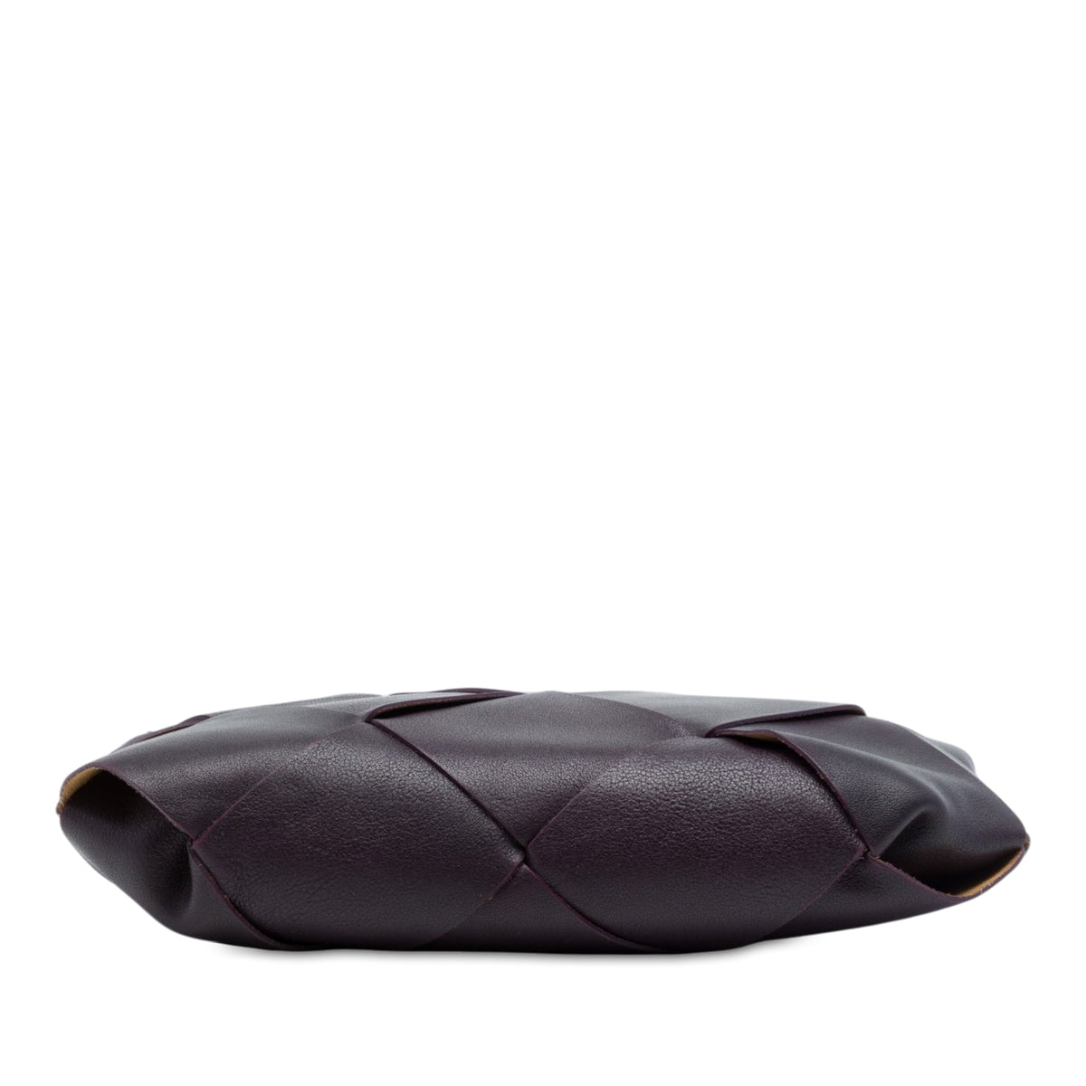 Bottega Veneta Nappa Maxi Intrecciato Clutch — Purple