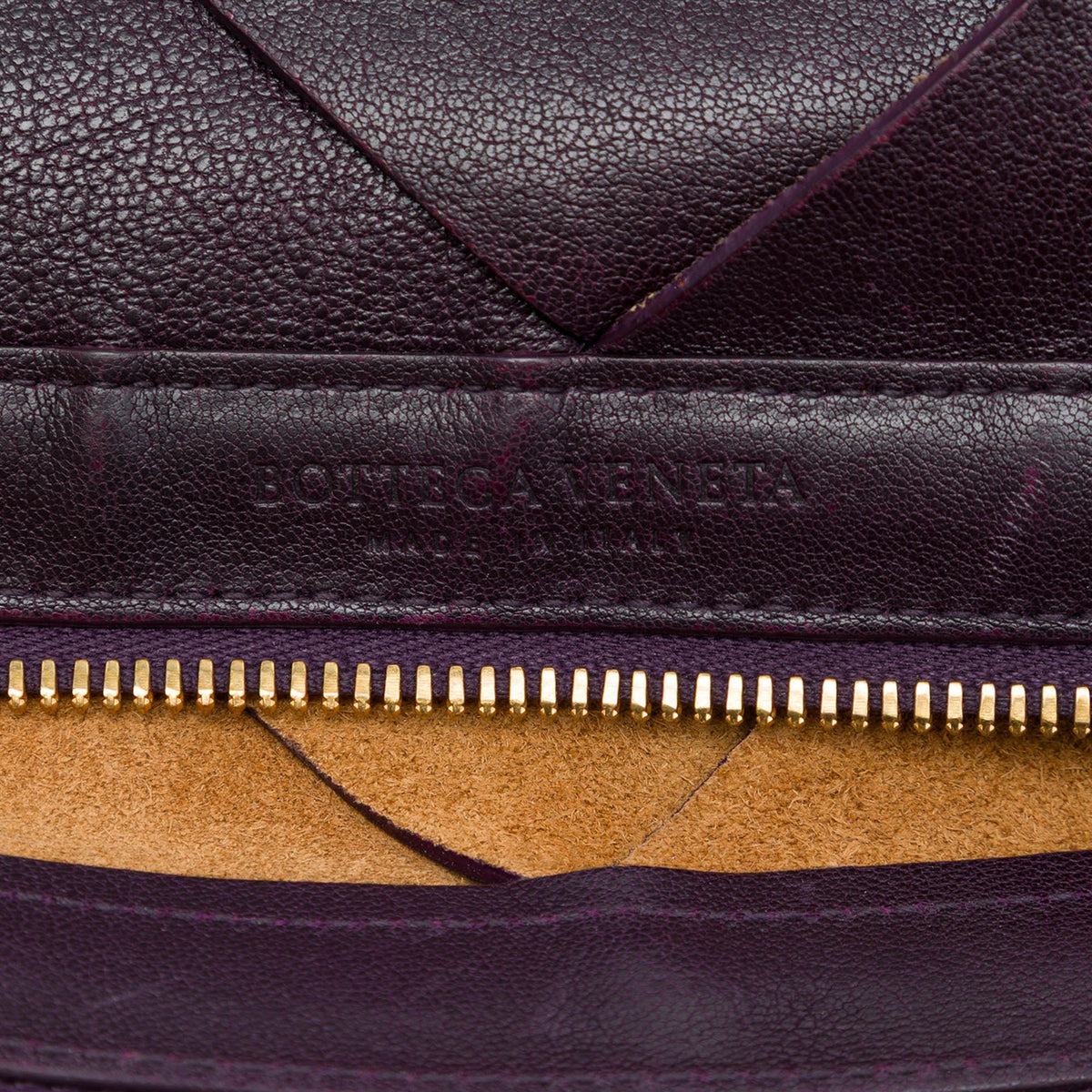 Bottega Veneta Nappa Maxi Intrecciato Clutch — Purple