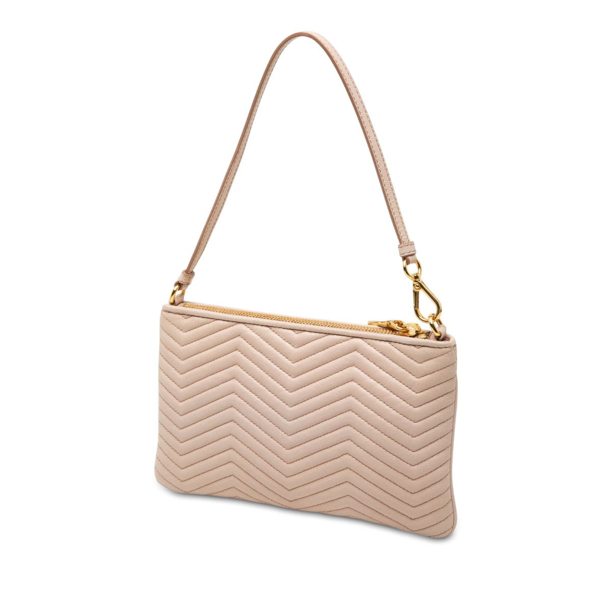 Prada Soft Calf Impunture Diagramme Bow Shoulder Bag — Beige