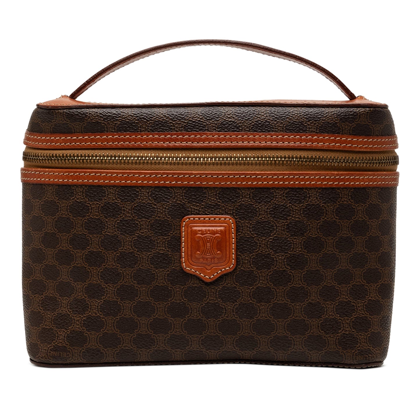 Celine Macadam Coated Canvas Vanity Bag