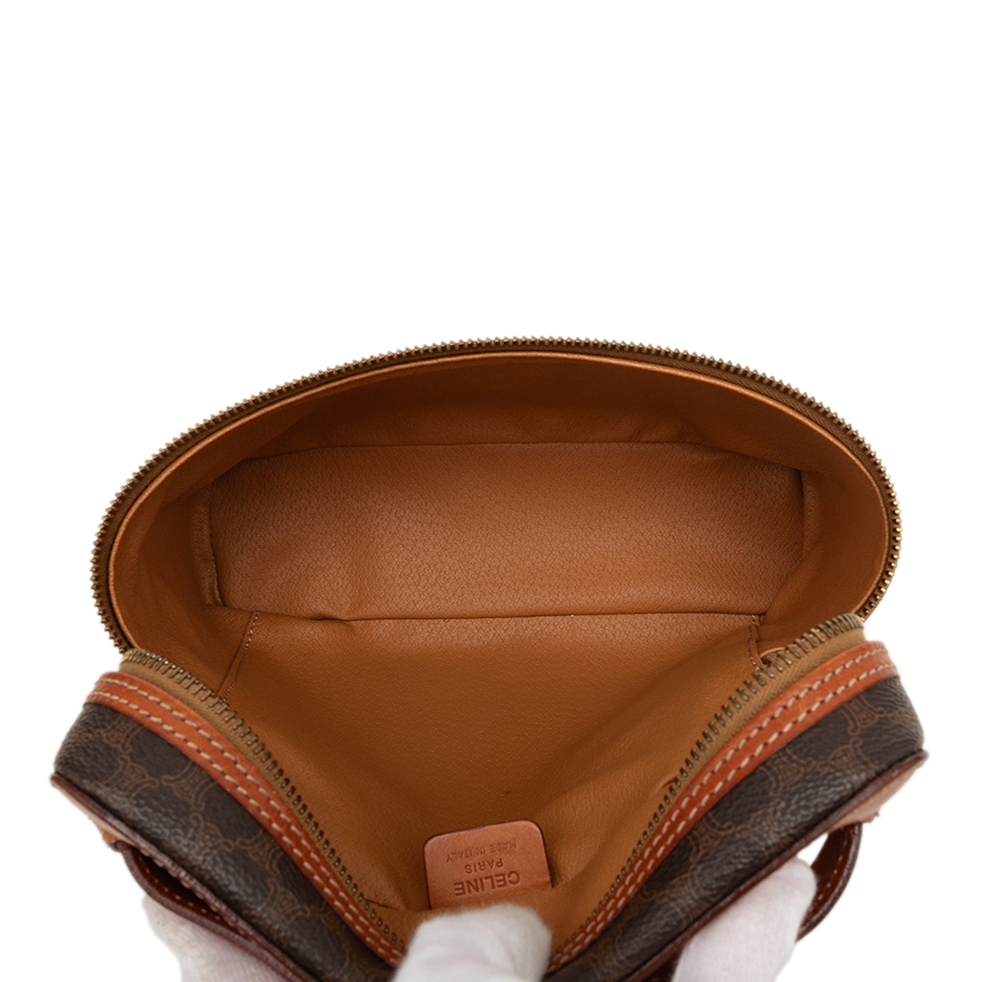 Celine Macadam Coated Canvas Vanity Bag