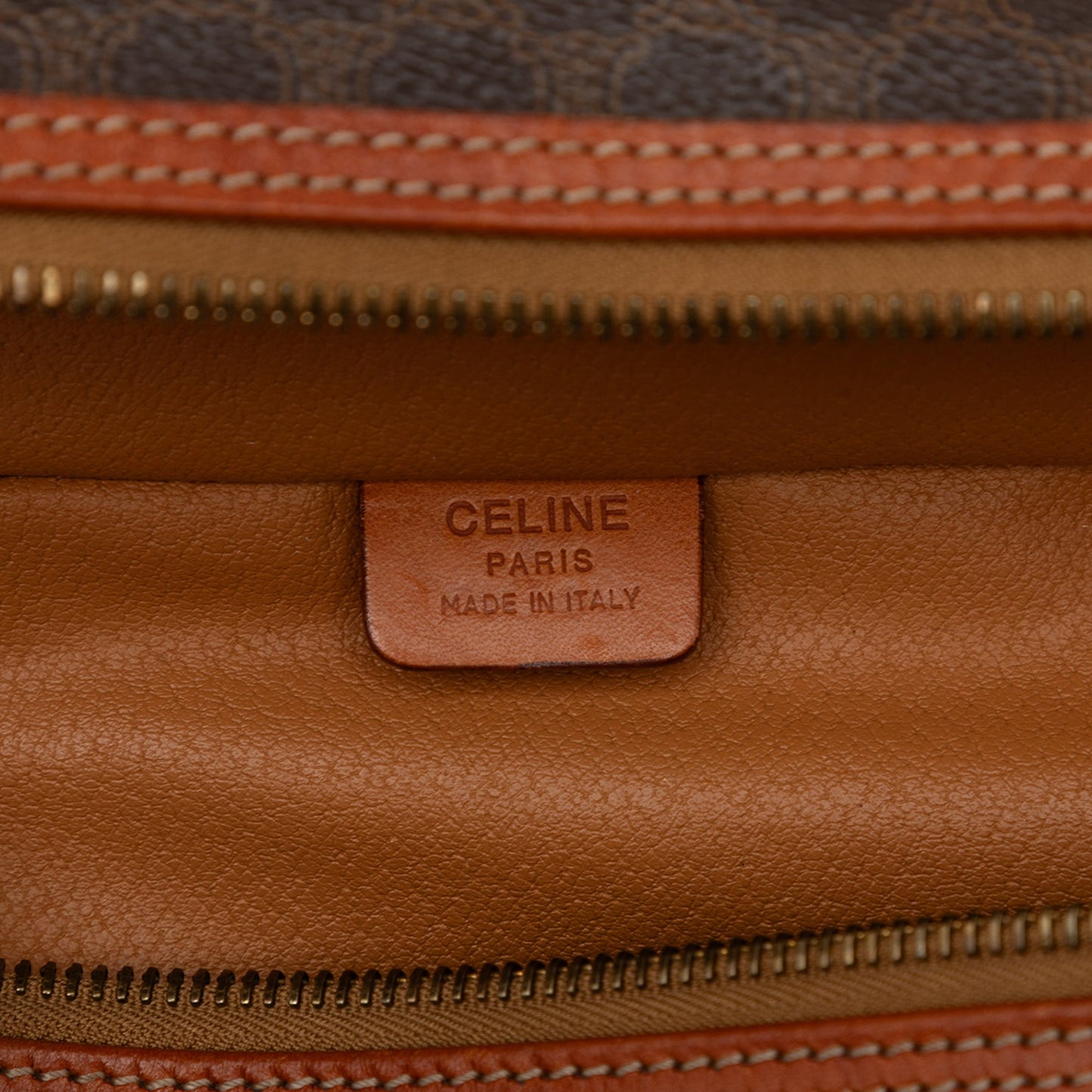 Celine Macadam Coated Canvas Vanity Bag