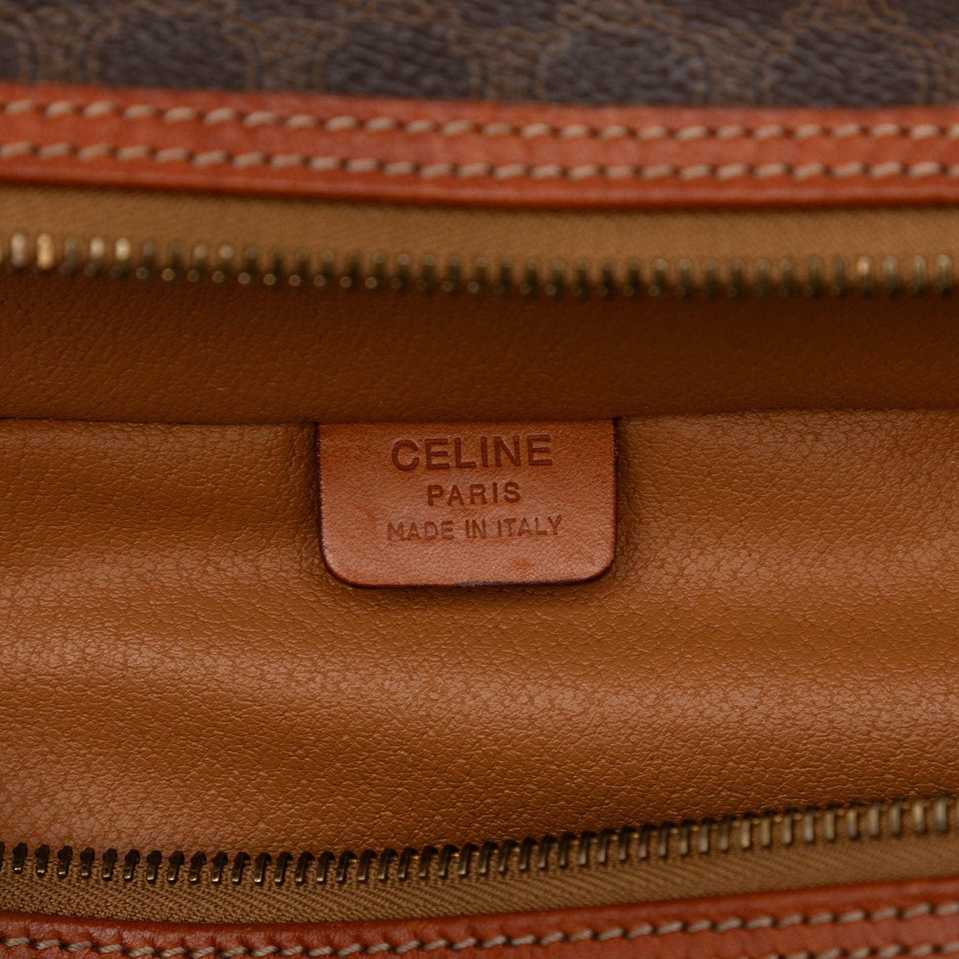 Celine Macadam Coated Canvas Vanity Bag