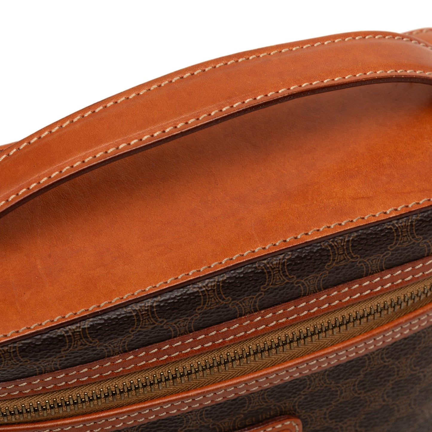 Celine Macadam Coated Canvas Vanity Bag