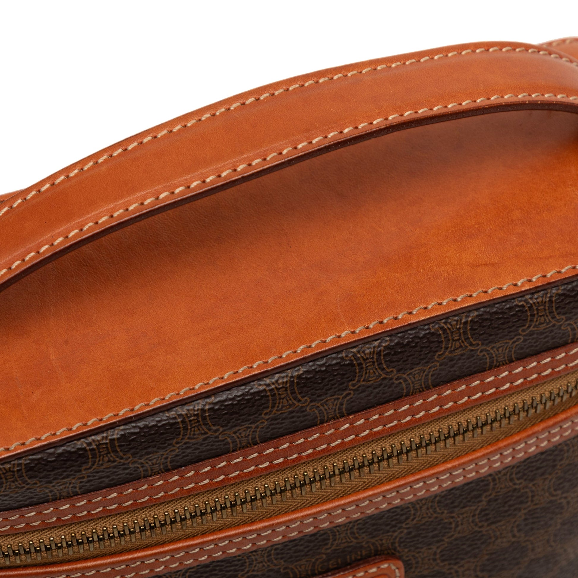 Celine Macadam Coated Canvas Vanity Bag