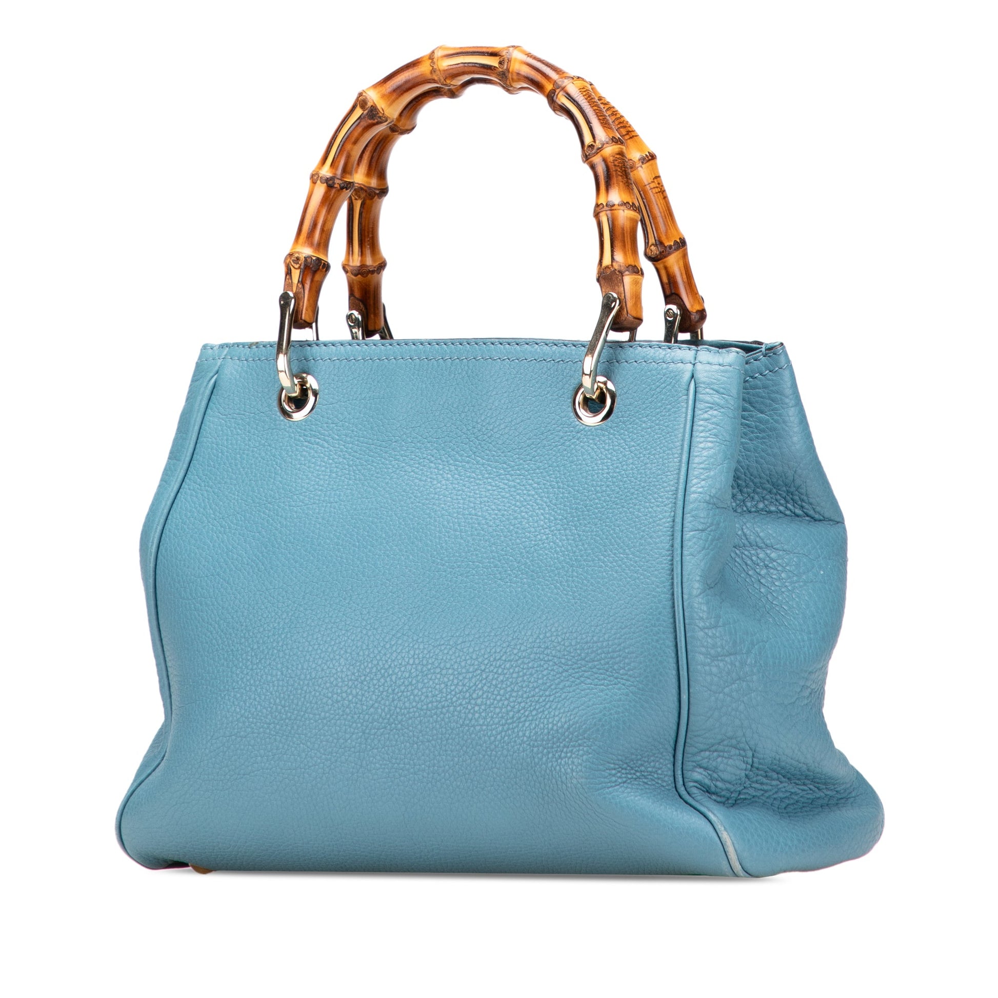 Gucci Small Calfskin Bamboo Shopper Satchel