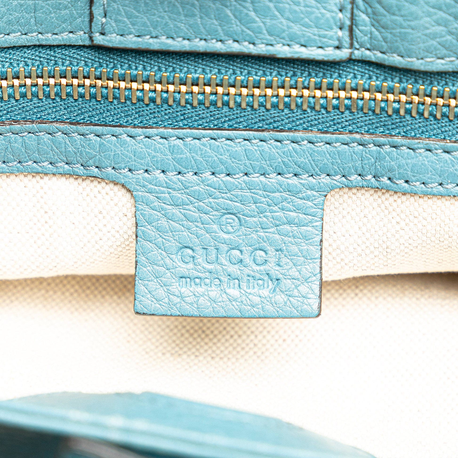 Gucci Small Calfskin Bamboo Shopper Satchel