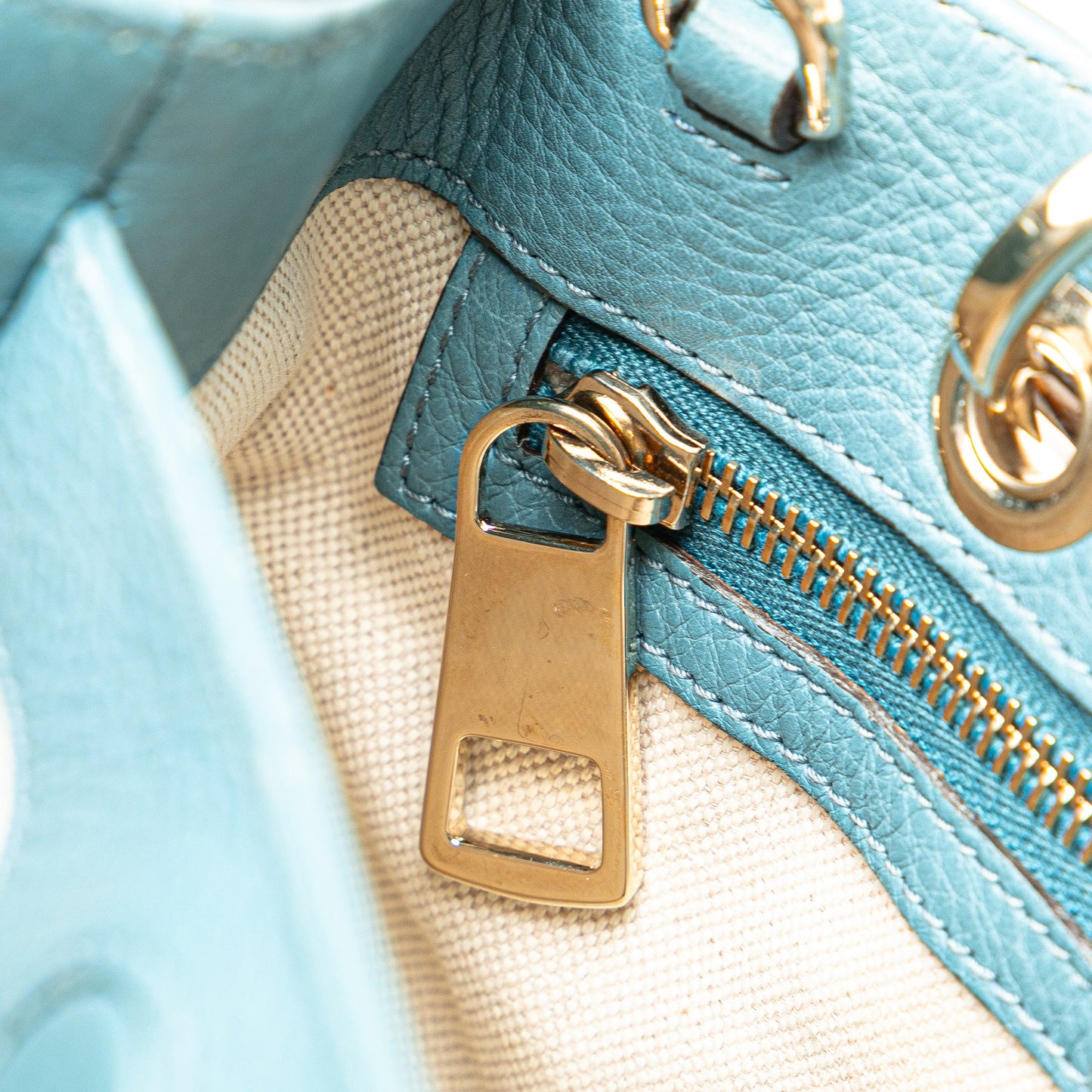 Gucci Small Calfskin Bamboo Shopper Satchel